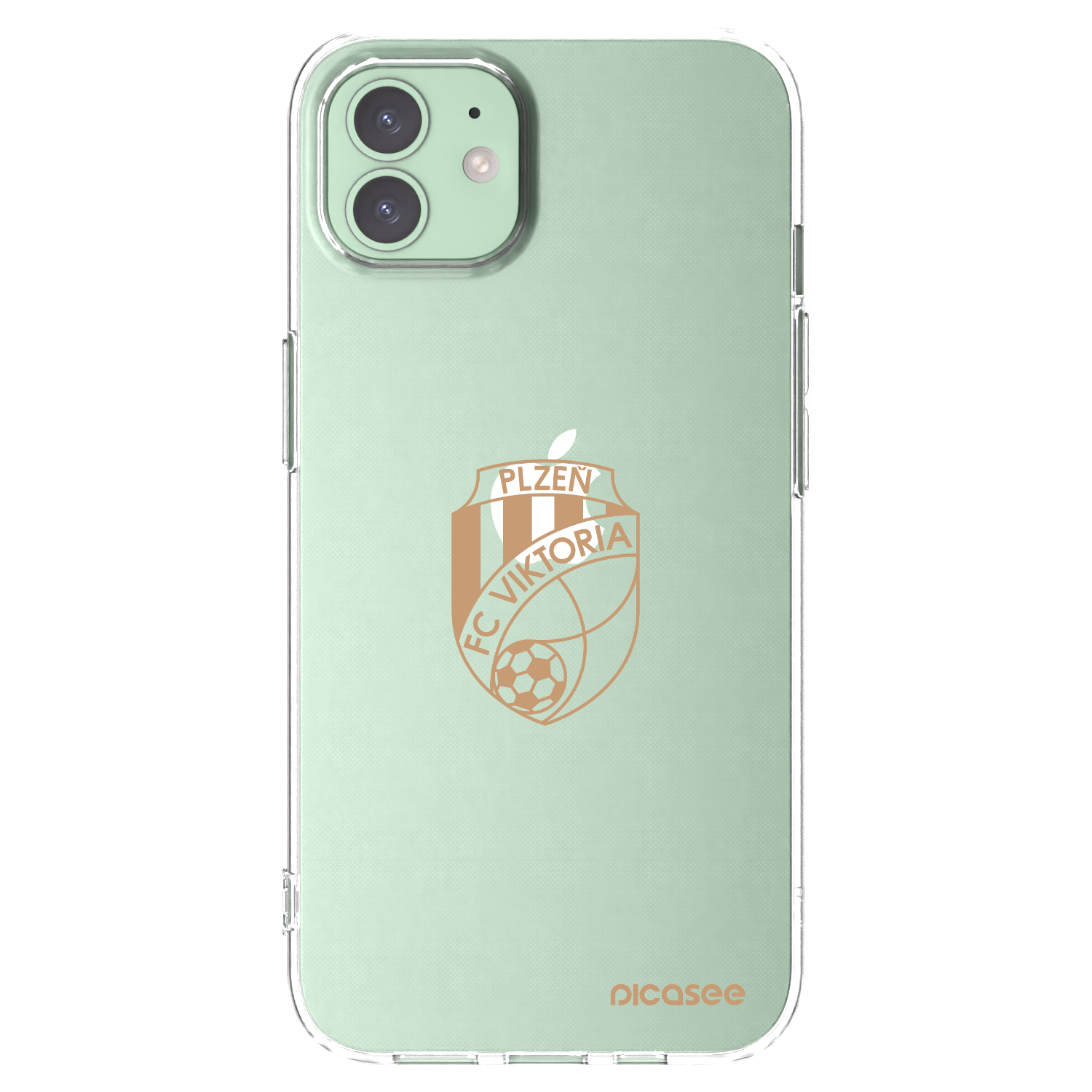 Picasee silikonový průhledný obal pro Apple iPhone 12 Pro - FC Viktoria Plzeň I
