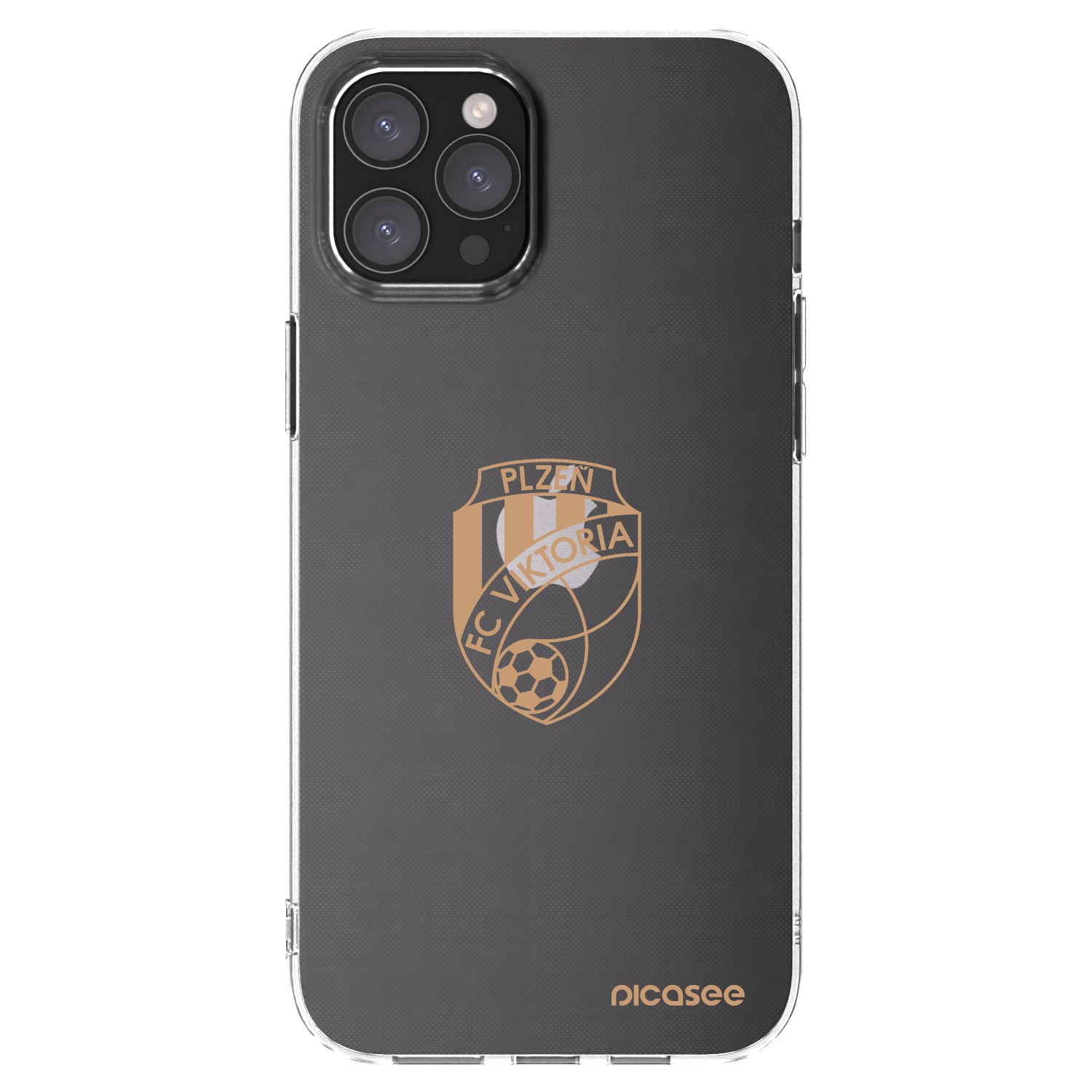 Picasee silikonový průhledný obal pro Apple iPhone 12 Pro Max - FC Viktoria Plzeň I