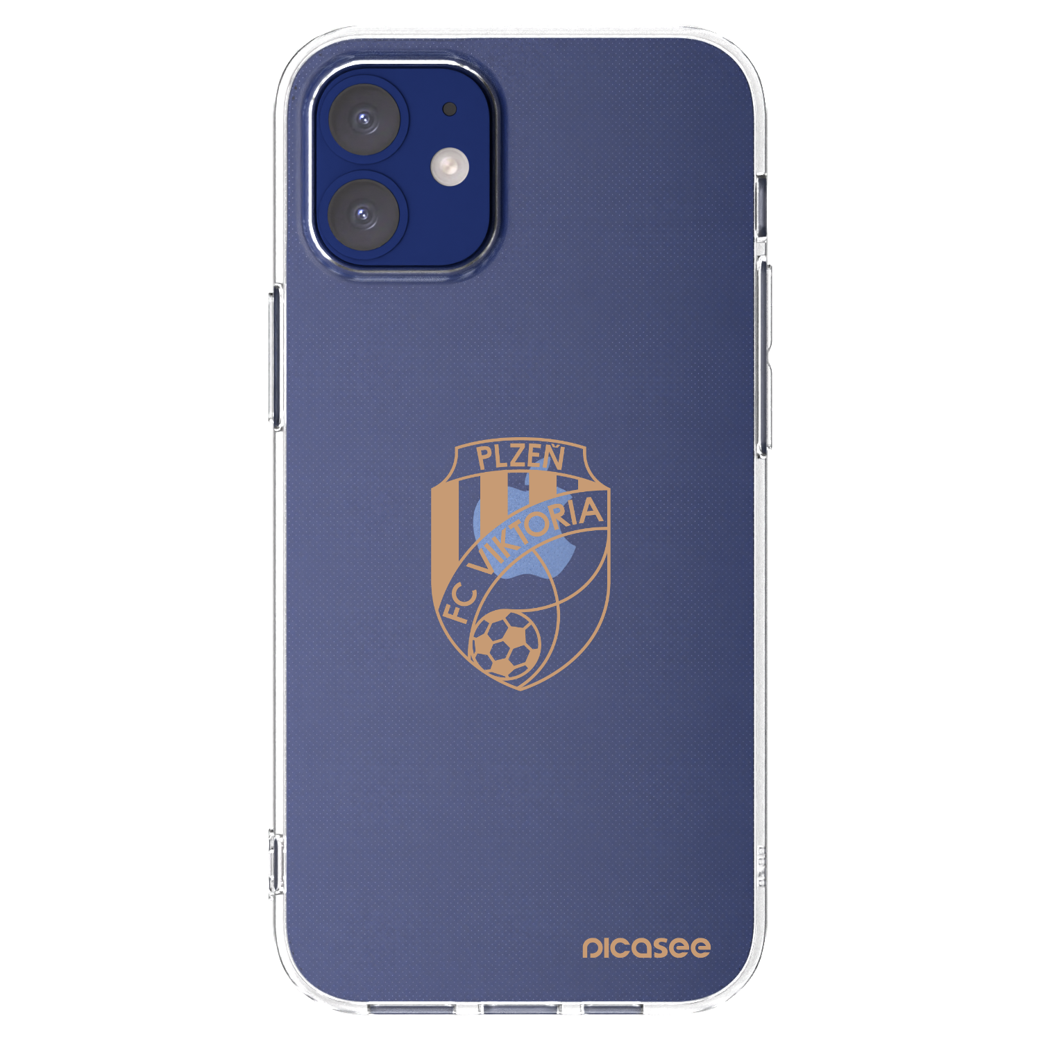 Picasee silikonový průhledný obal pro Apple iPhone 12 mini - FC Viktoria Plzeň I