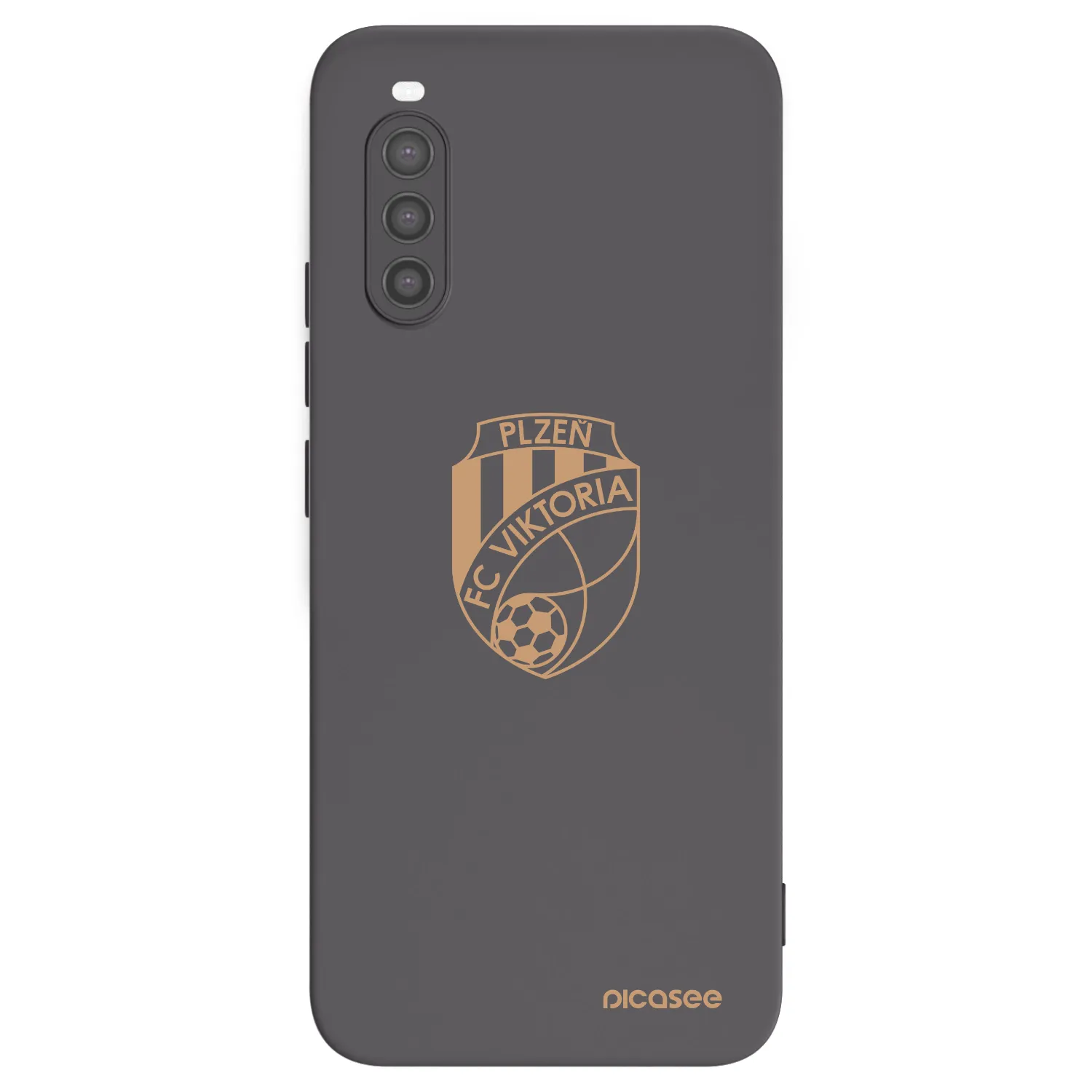 Picasee silikonový černý obal pro Sony Xperia 10 II - FC Viktoria Plzeň I