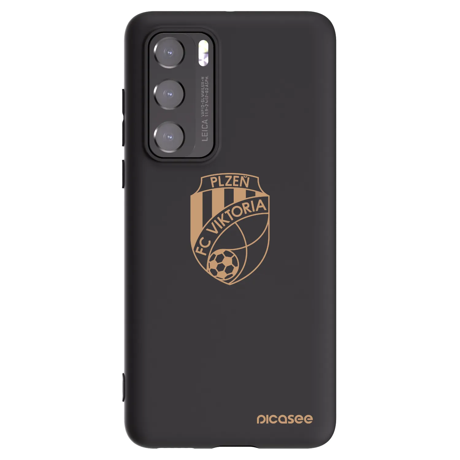 Picasee silikonový černý obal pro Huawei P40 - FC Viktoria Plzeň I