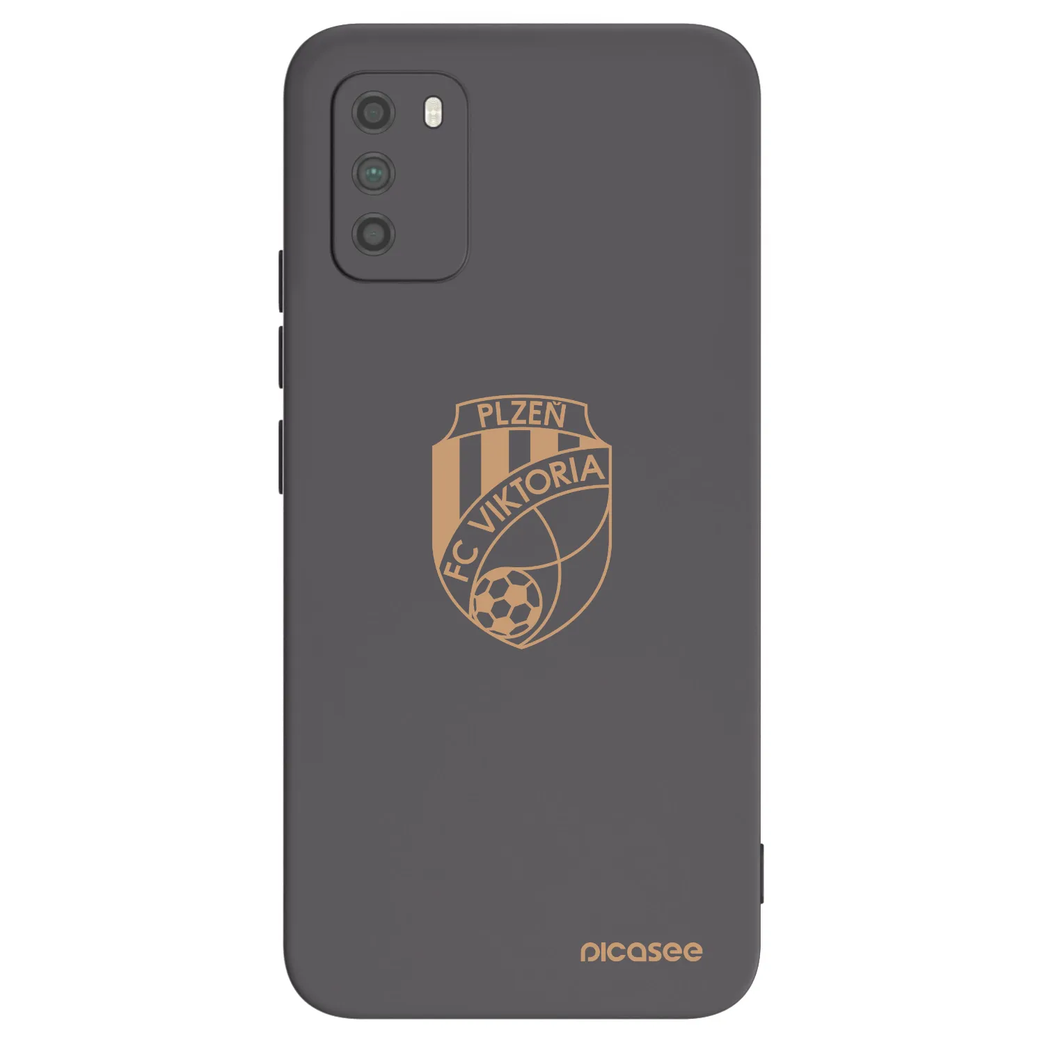 Picasee silikonový černý obal pro Xiaomi Poco M3 - FC Viktoria Plzeň I