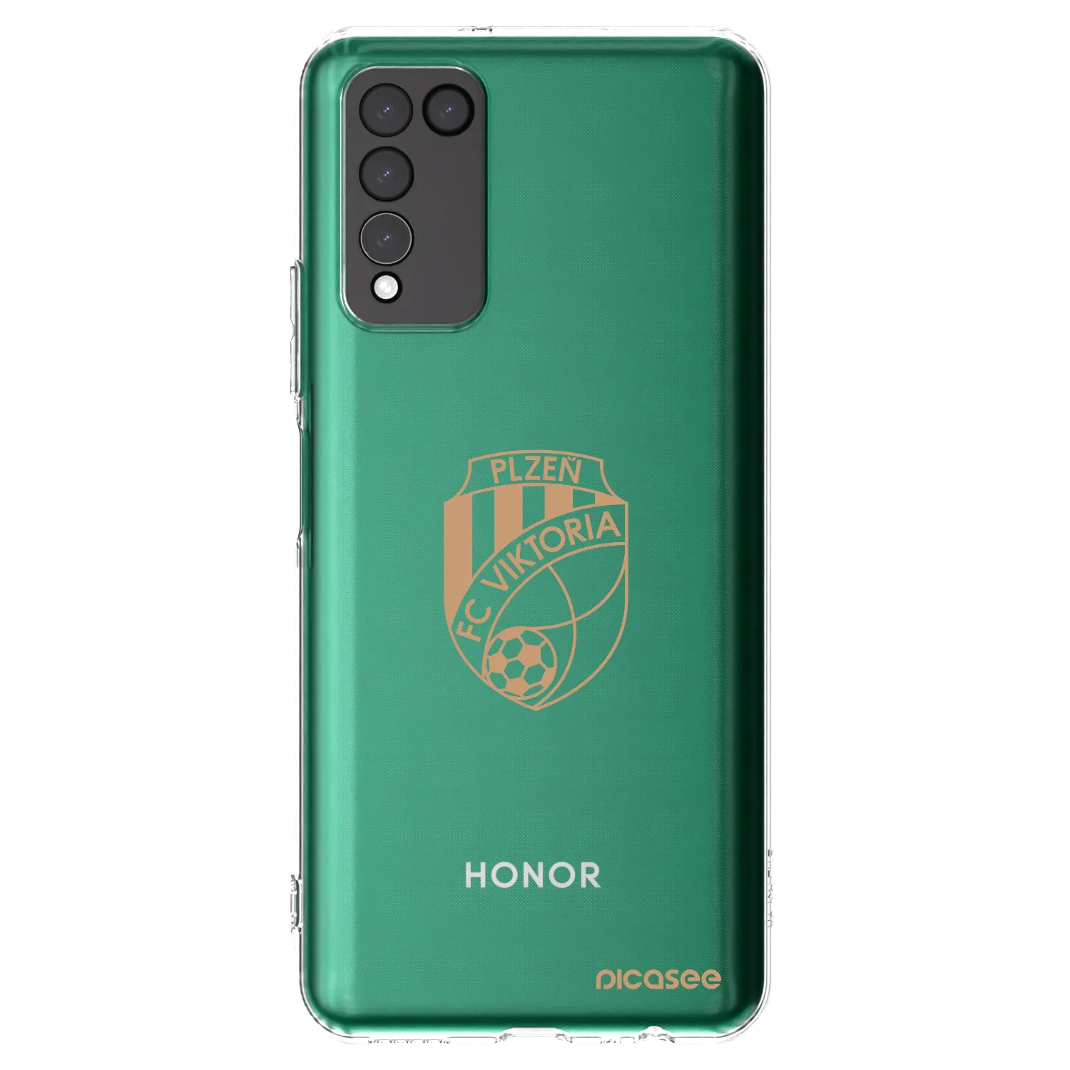 Picasee silikonový průhledný obal pro Honor 10X Lite - FC Viktoria Plzeň I