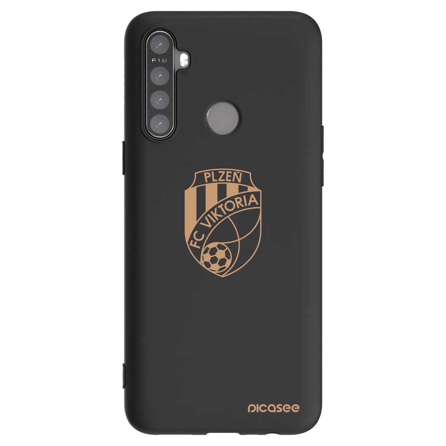 Picasee silikonový černý obal pro Realme 5 - FC Viktoria Plzeň I