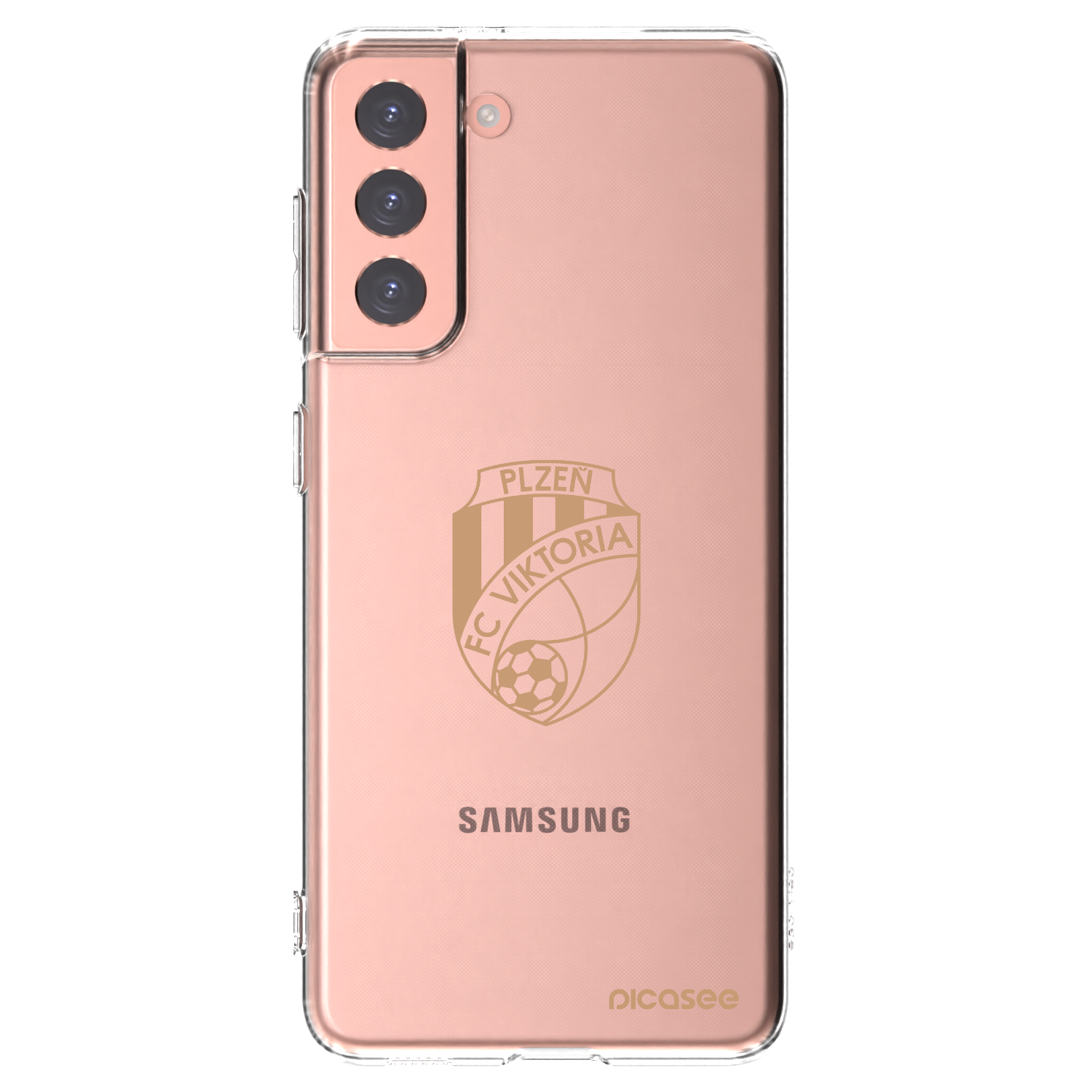 Picasee silikonový průhledný obal pro Samsung Galaxy S21 5G G991B - FC Viktoria Plzeň I