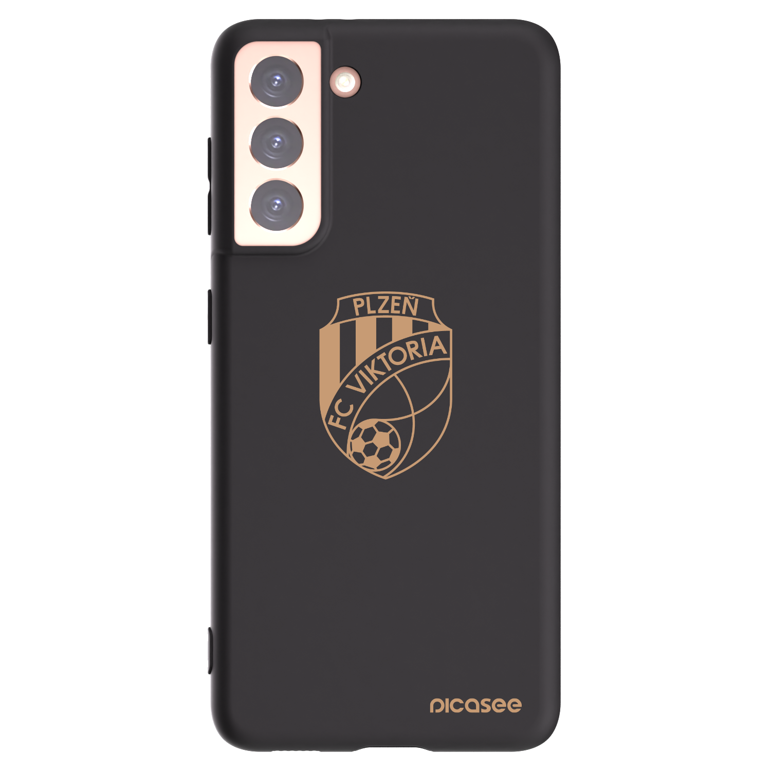 Picasee silikonový černý obal pro Samsung Galaxy S21 5G G991B - FC Viktoria Plzeň I