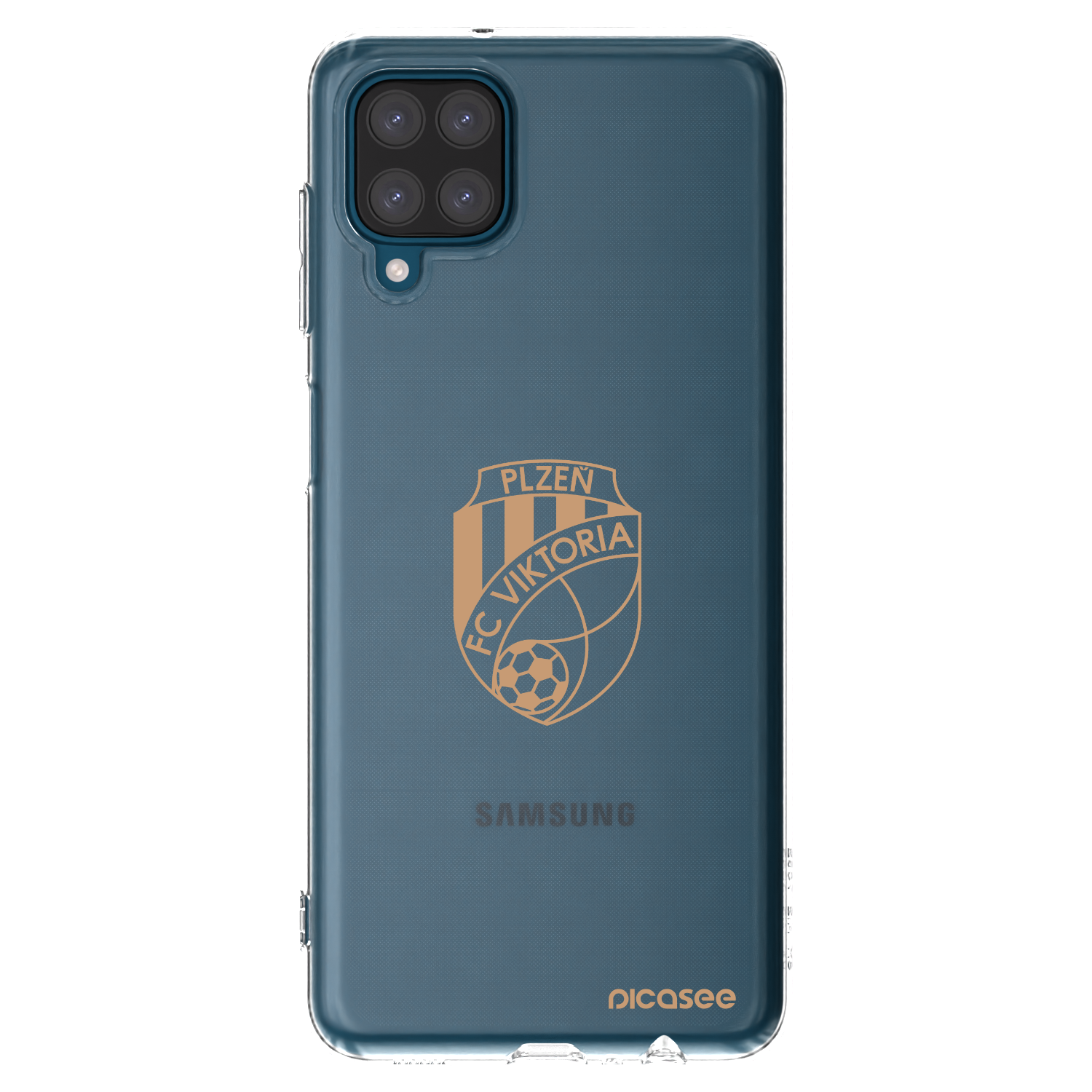 Picasee silikonový průhledný obal pro Samsung Galaxy A12 A125F - FC Viktoria Plzeň I