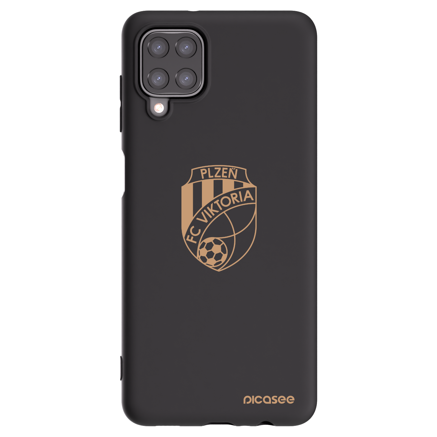 Picasee silikonový černý obal pro Samsung Galaxy A12 A125F - FC Viktoria Plzeň I