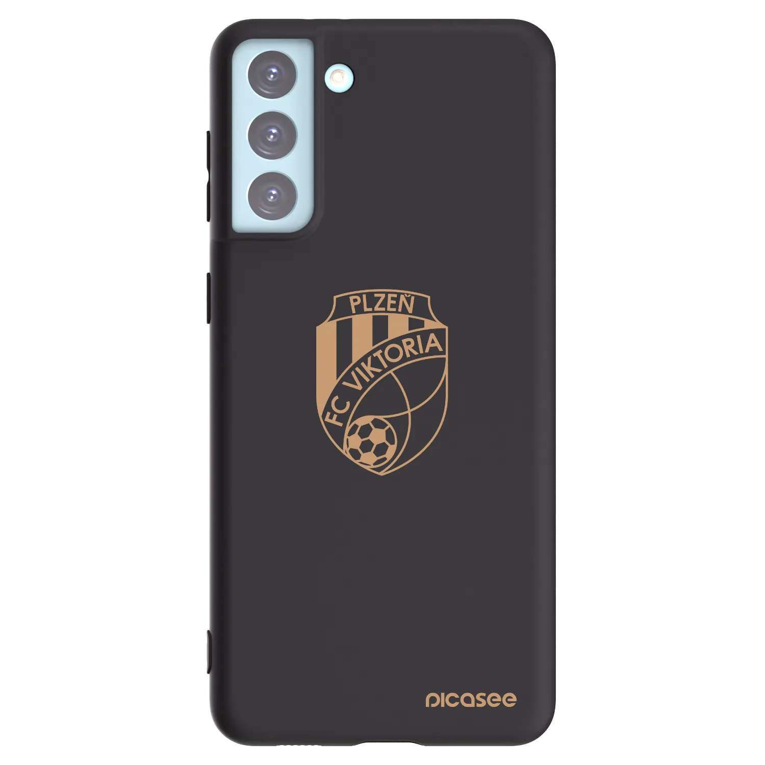 Picasee silikonový černý obal pro Samsung Galaxy S21+ 5G G996F - FC Viktoria Plzeň I