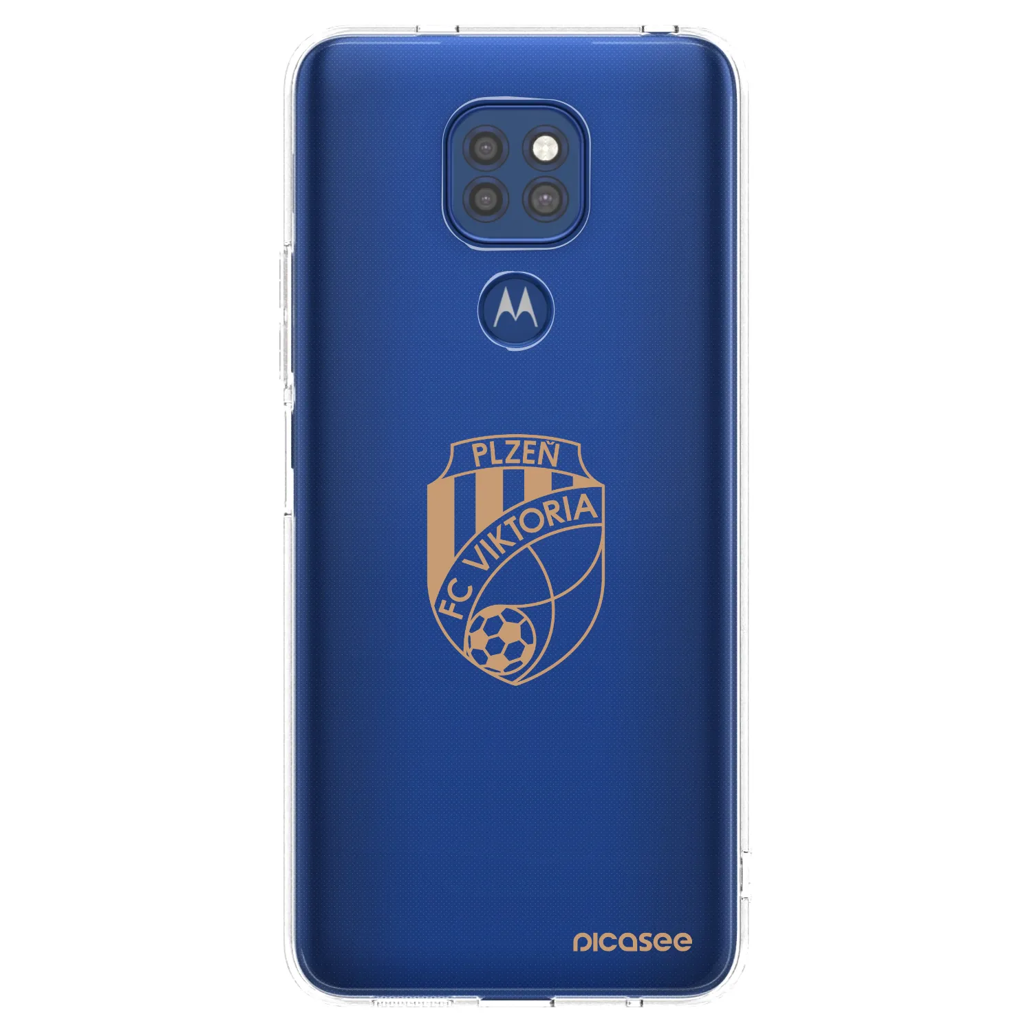 Picasee silikonový průhledný obal pro Motorola Moto G9 Play - FC Viktoria Plzeň I