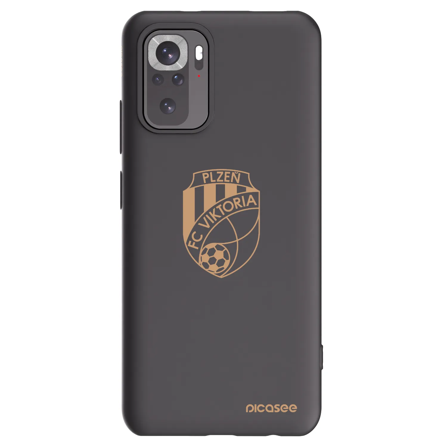 Picasee silikonový černý obal pro Xiaomi Redmi Note 10 - FC Viktoria Plzeň I