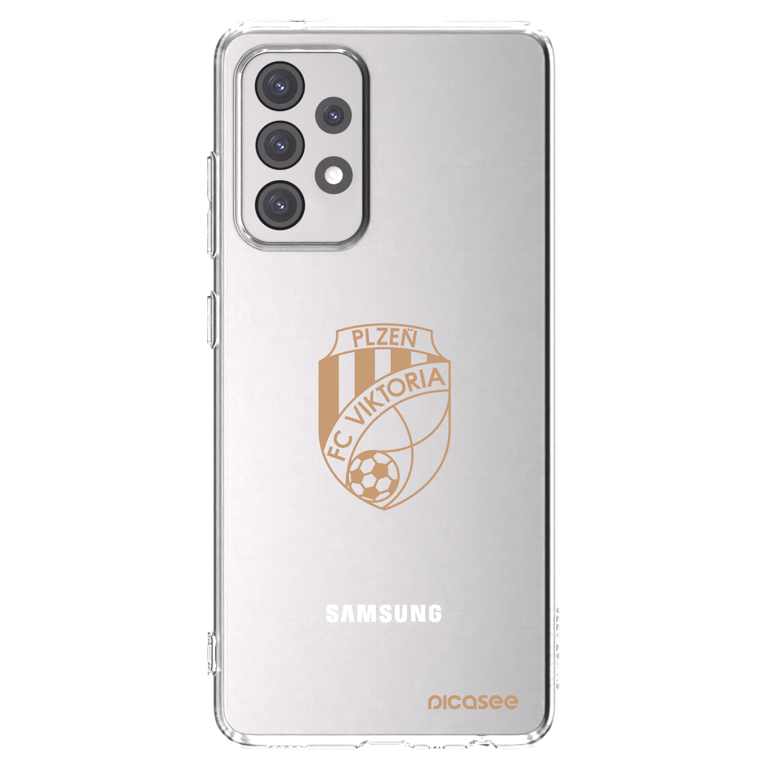 Picasee silikonový průhledný obal pro Samsung Galaxy A52 5G A525F - FC Viktoria Plzeň I