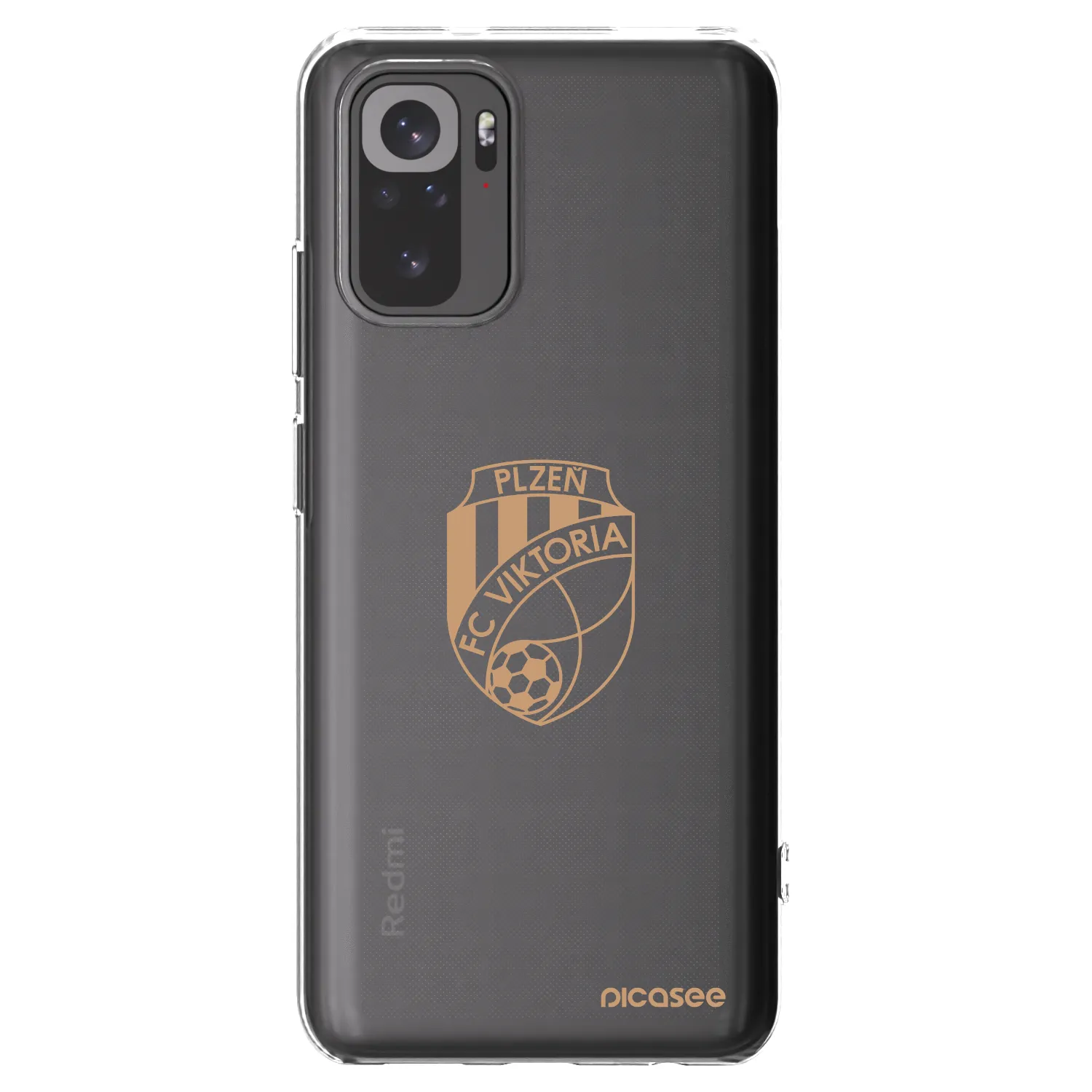 Picasee silikonový průhledný obal pro Xiaomi Redmi Note 10S - FC Viktoria Plzeň I