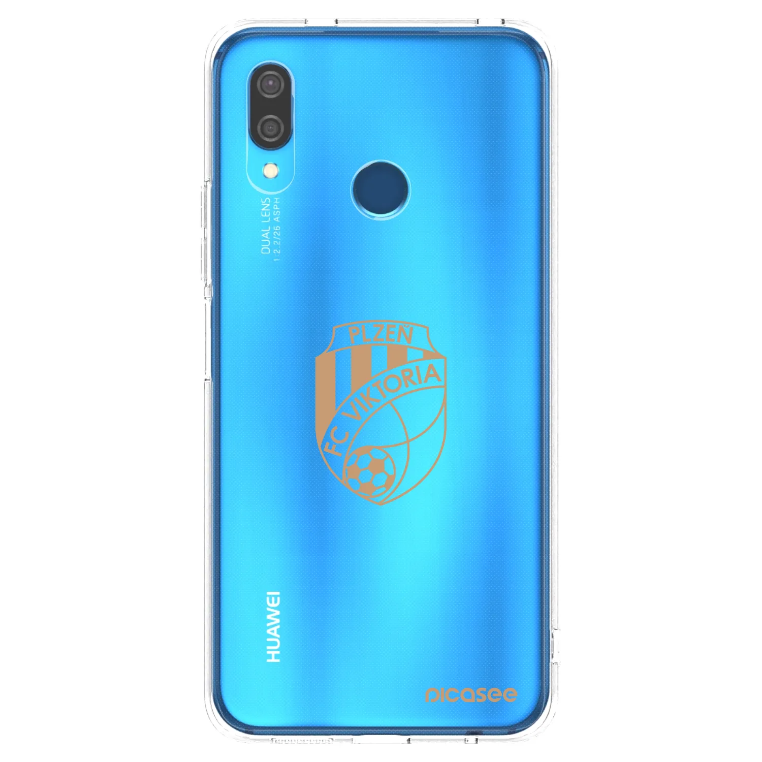 Picasee silikonový průhledný obal pro Huawei P20 Lite - FC Viktoria Plzeň I