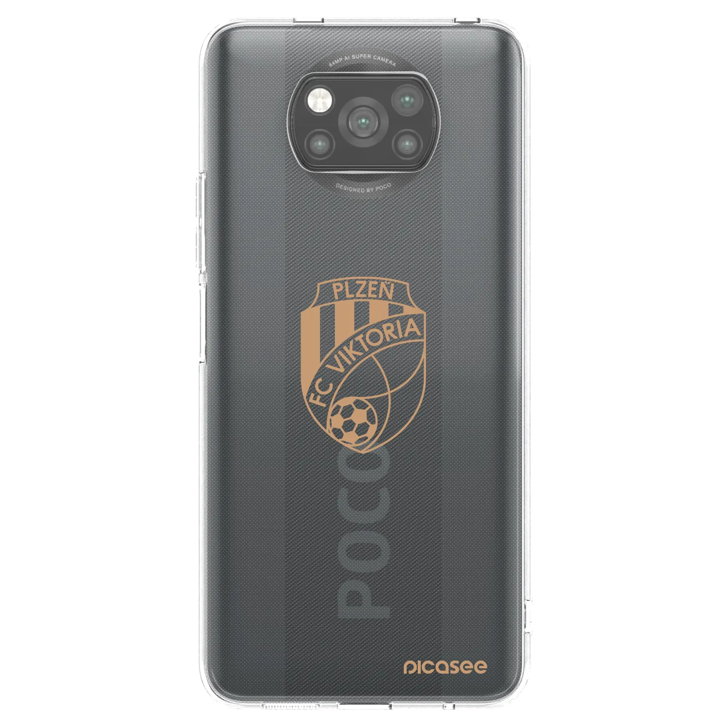 Picasee silikonový černý obal pro Xiaomi Poco X3 Pro - FC Viktoria Plzeň I