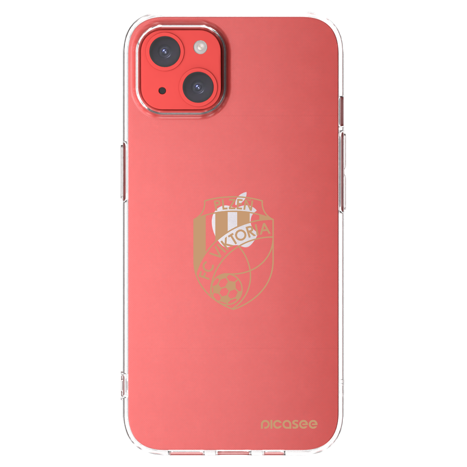 Picasee silikonový průhledný obal pro Apple iPhone 13 - FC Viktoria Plzeň I