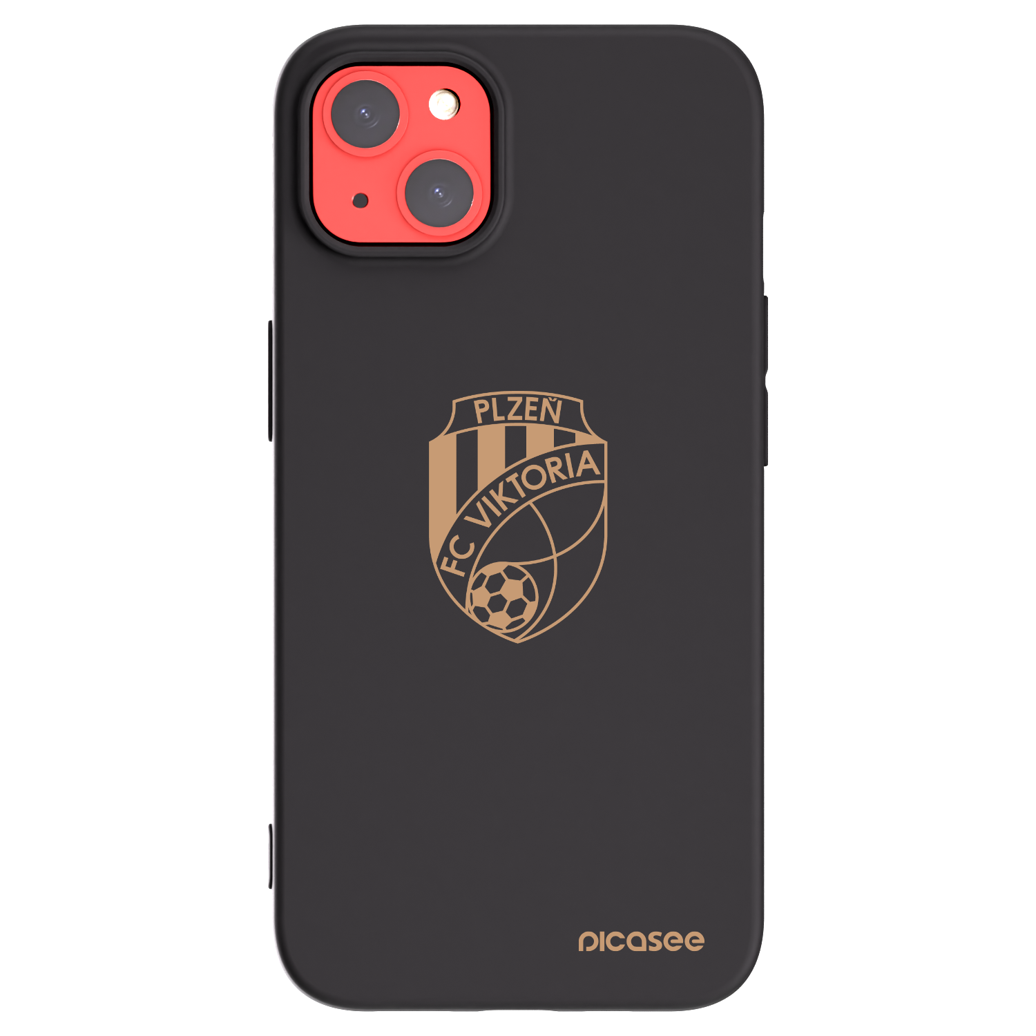 Picasee silikonový černý obal pro Apple iPhone 13 - FC Viktoria Plzeň I