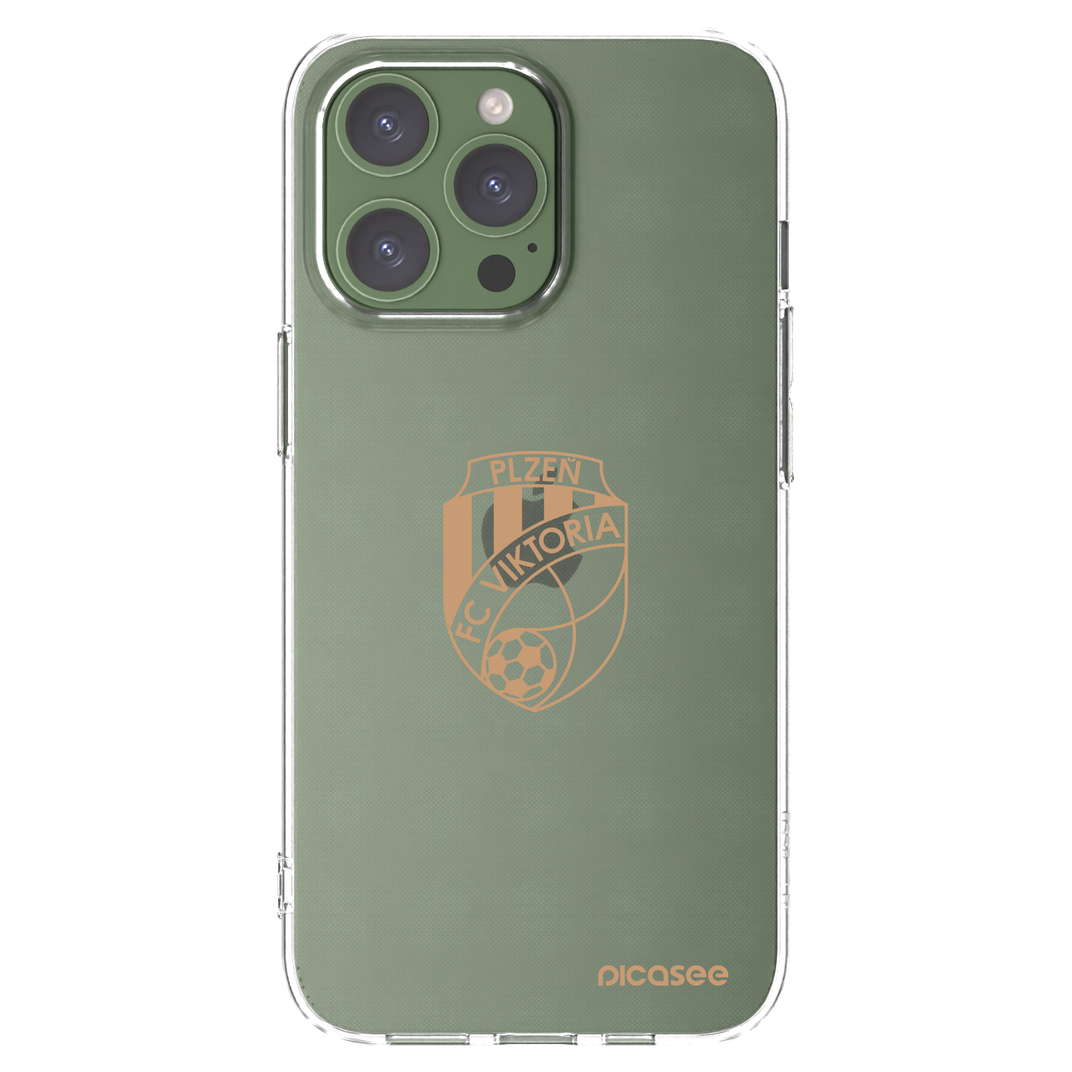 Picasee silikonový průhledný obal pro Apple iPhone 13 Pro - FC Viktoria Plzeň I