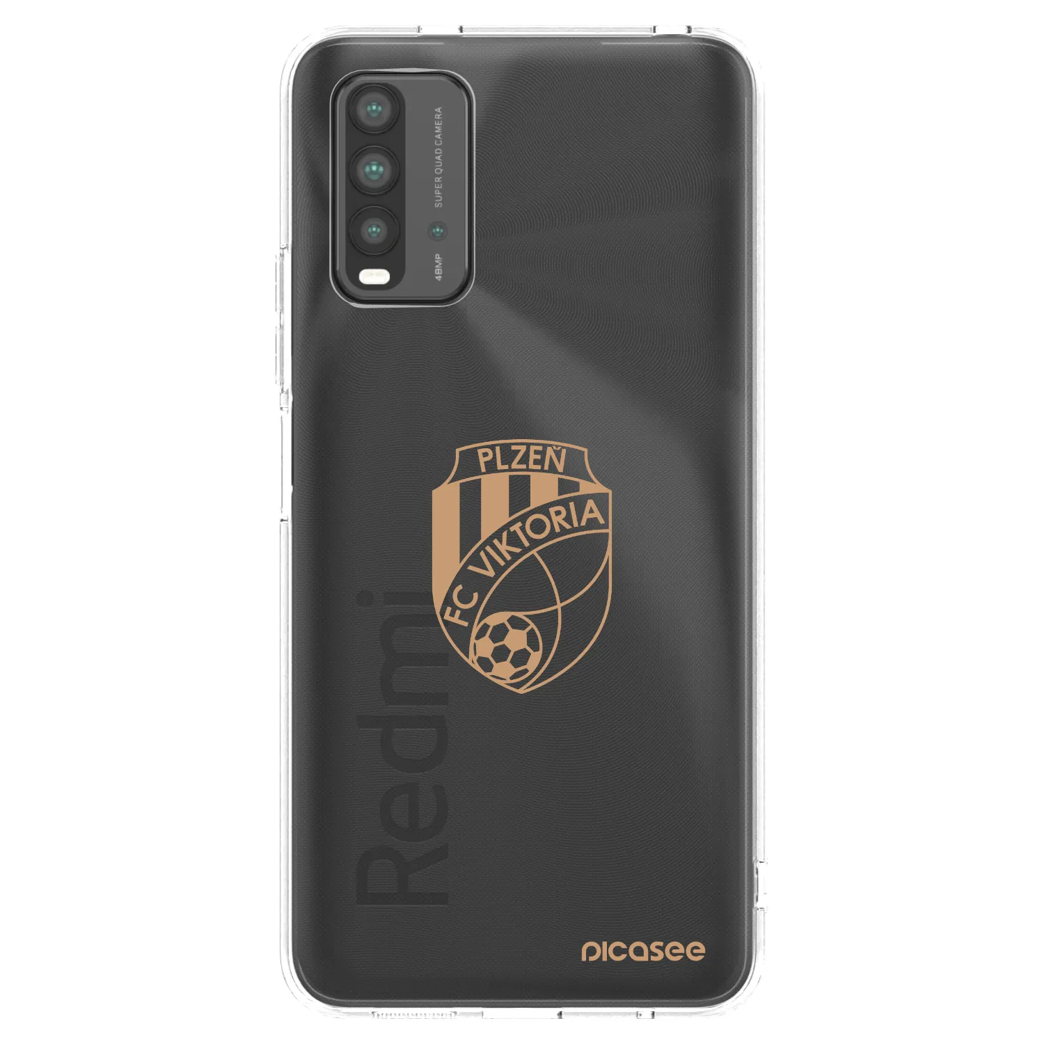 Picasee silikonový průhledný obal pro Xiaomi Redmi 9T - FC Viktoria Plzeň I