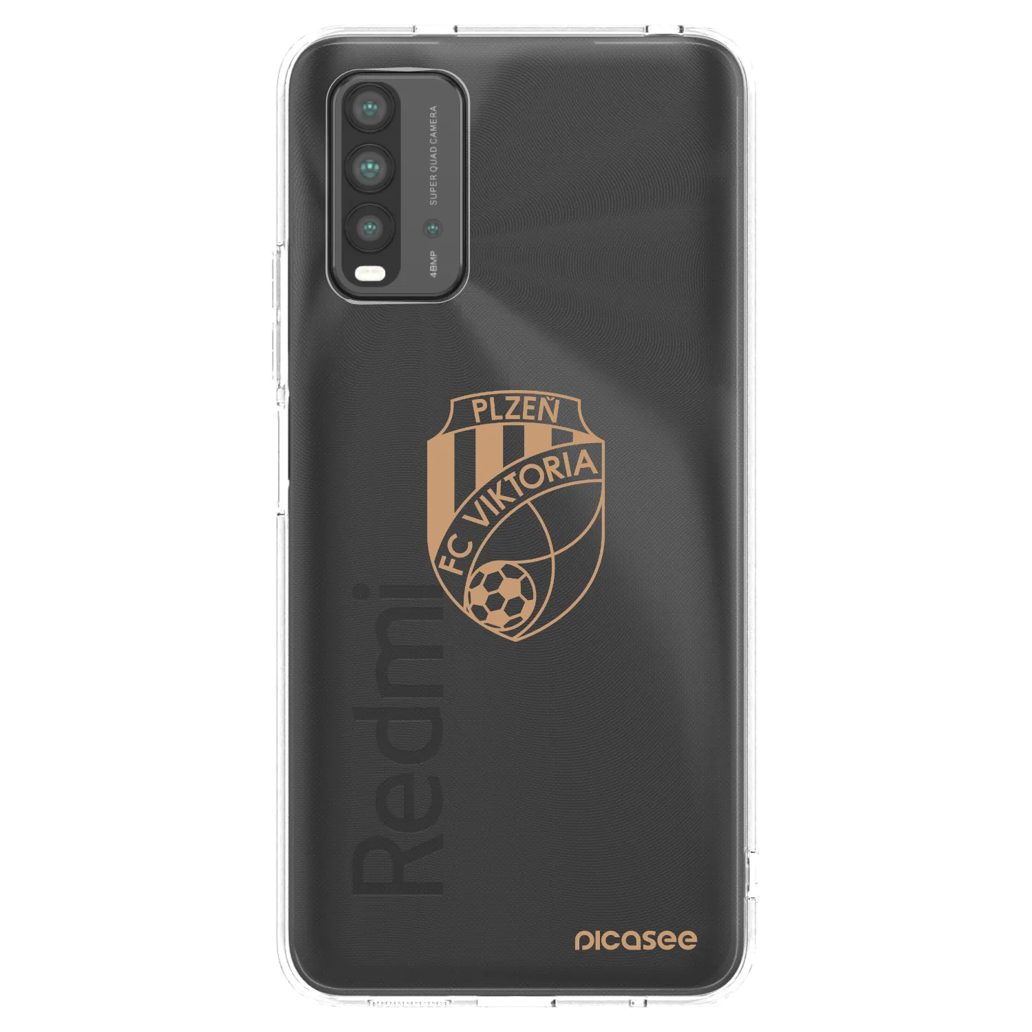 Picasee silikonový černý obal pro Xiaomi Redmi 9T - FC Viktoria Plzeň I