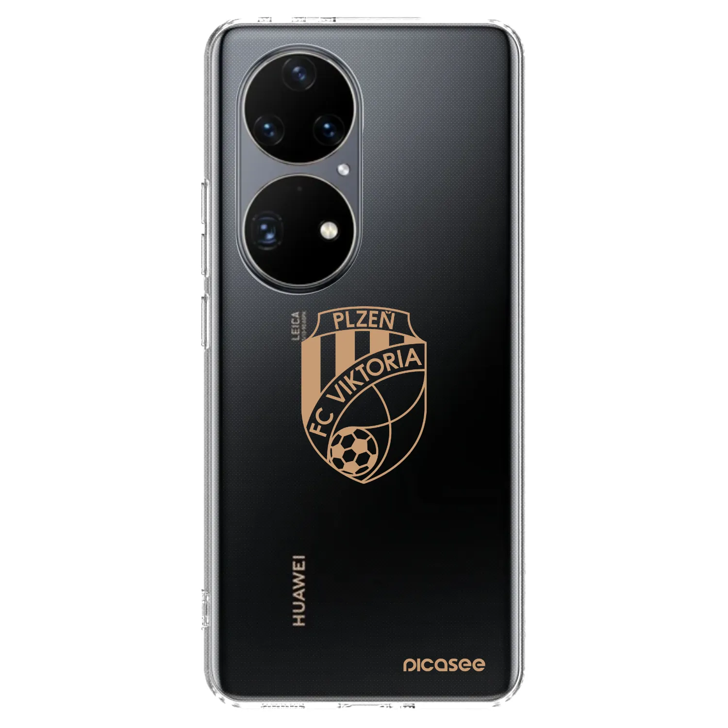 Picasee silikonový průhledný obal pro Huawei P50 - FC Viktoria Plzeň I