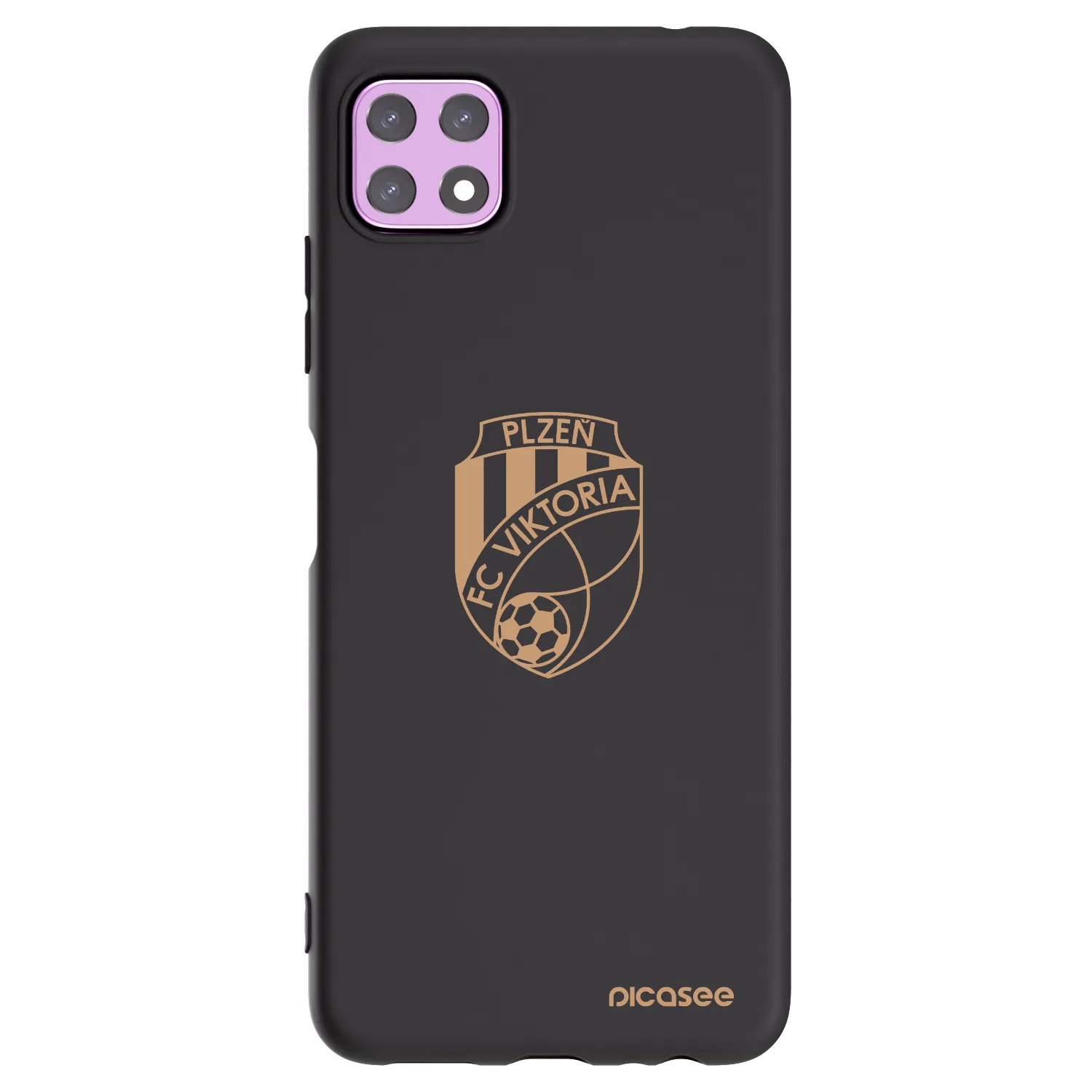 Picasee silikonový černý obal pro Samsung Galaxy A22 A226B 5G - FC Viktoria Plzeň I