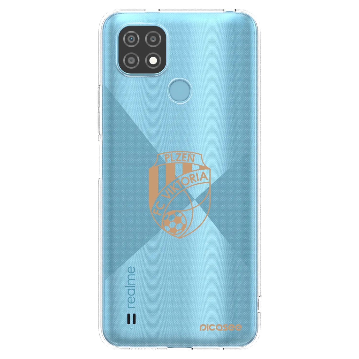 Picasee silikonový průhledný obal pro Realme C21 - FC Viktoria Plzeň I
