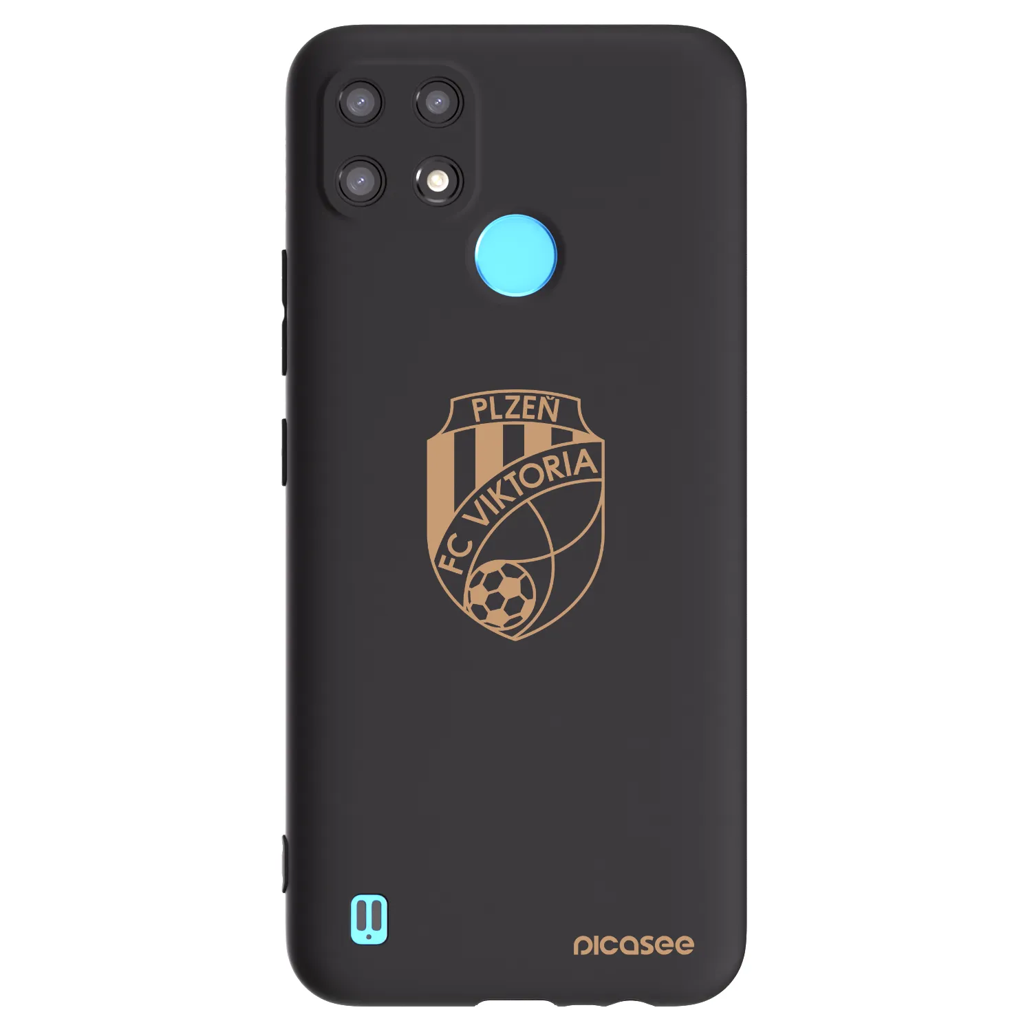 Picasee silikonový černý obal pro Realme C21 - FC Viktoria Plzeň I