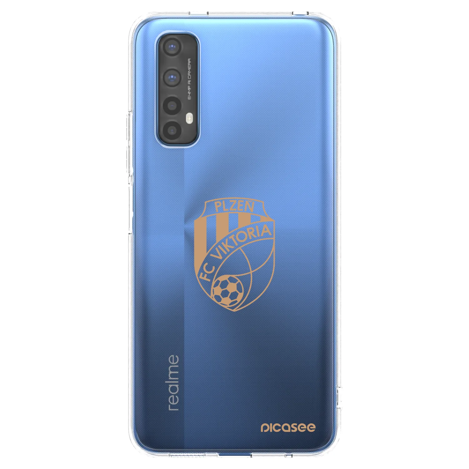 Picasee silikonový průhledný obal pro Realme 7 - FC Viktoria Plzeň I