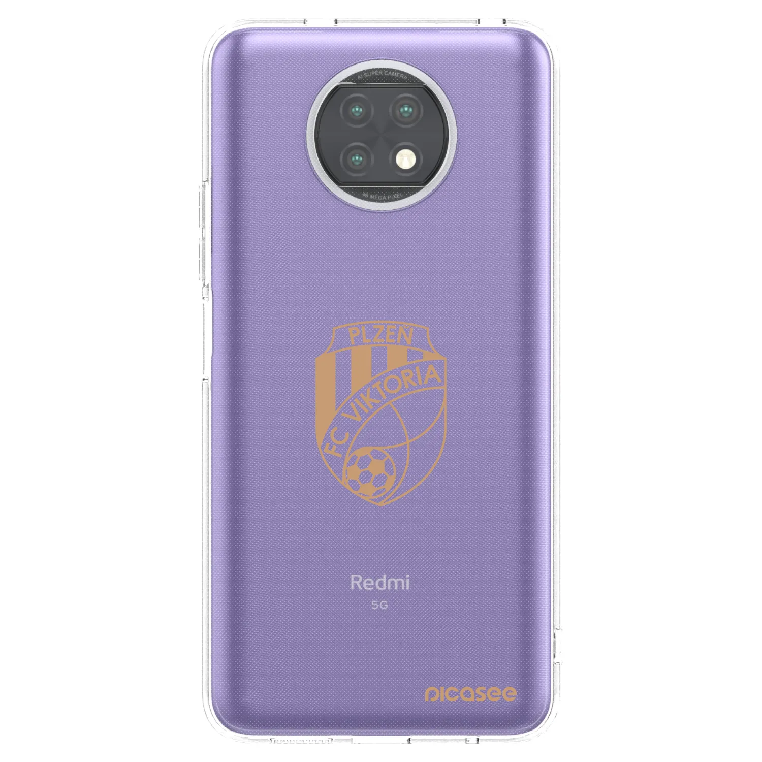 Picasee silikonový průhledný obal pro Xiaomi Redmi Note 9T - FC Viktoria Plzeň I