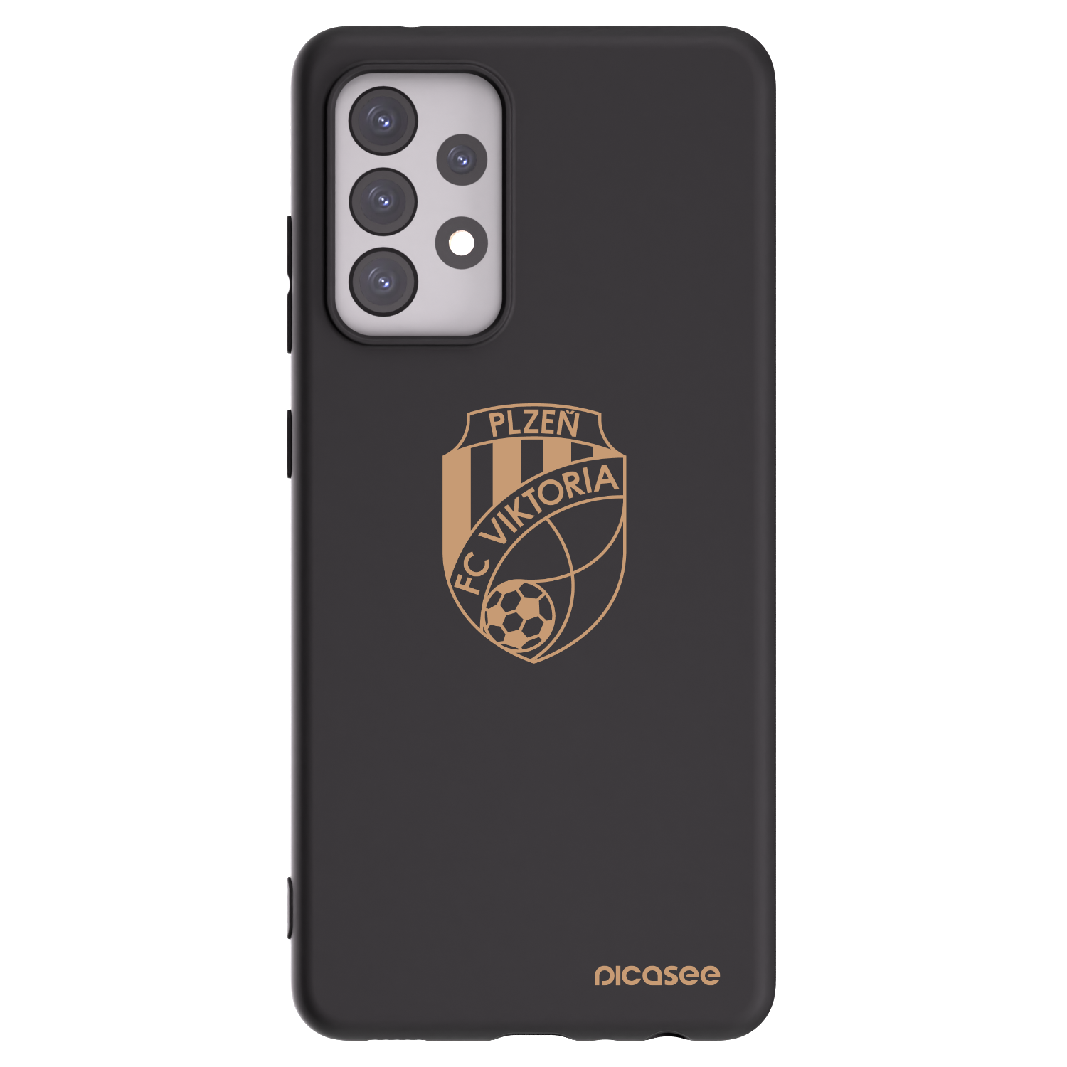 Picasee silikonový černý obal pro Samsung Galaxy A52s 5G A528B - FC Viktoria Plzeň I