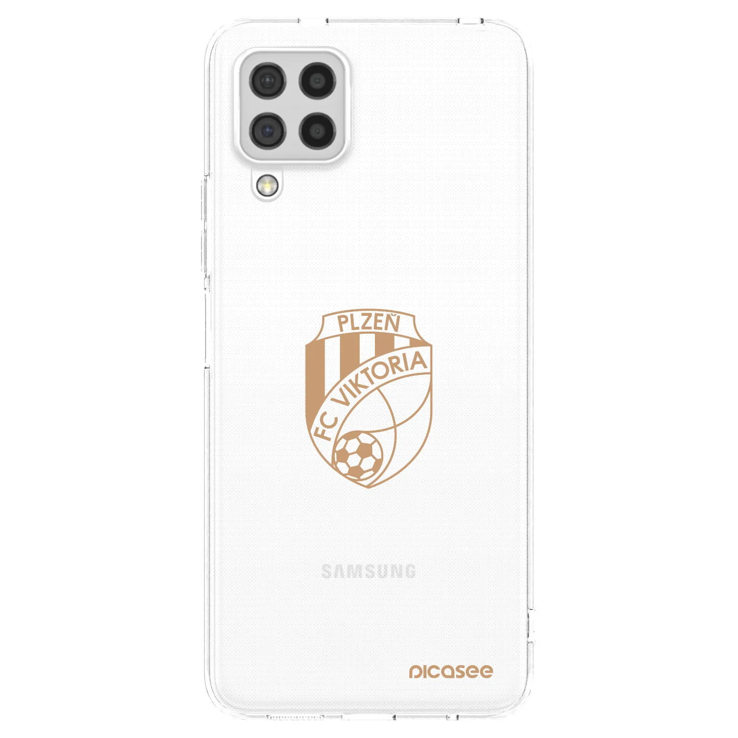 Picasee silikonový průhledný obal pro Samsung Galaxy A22 A225F 4G - FC Viktoria Plzeň I