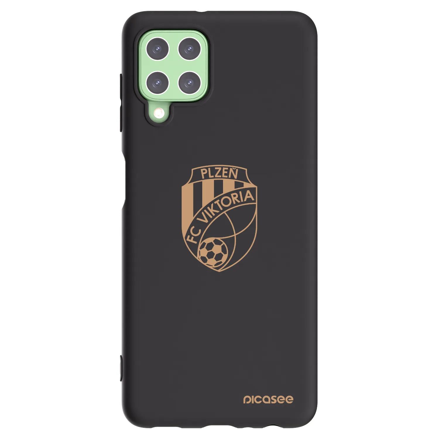 Picasee silikonový černý obal pro Samsung Galaxy A22 A225F 4G - FC Viktoria Plzeň I