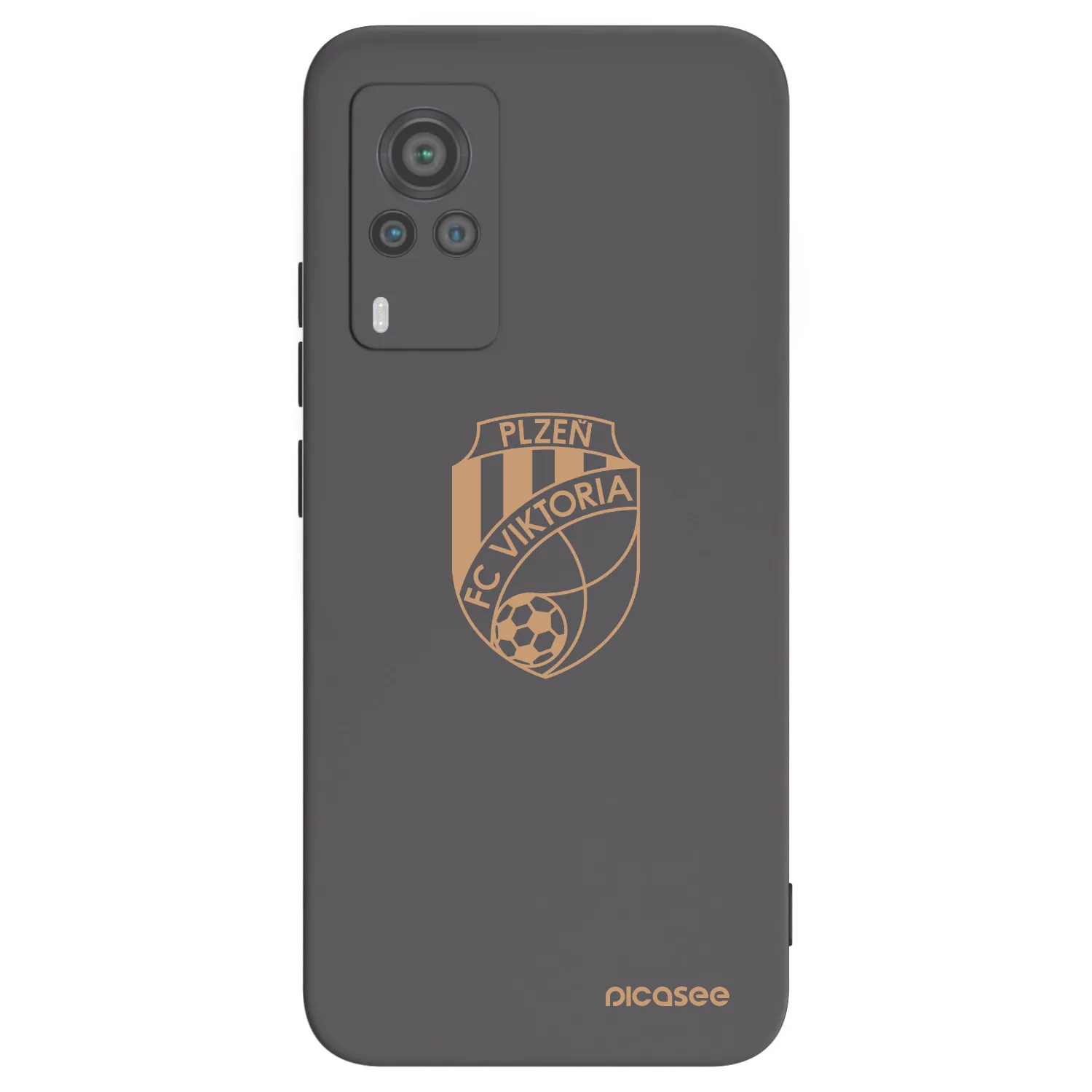 Picasee silikonový černý obal pro Vivo X60 Pro 5G - FC Viktoria Plzeň I