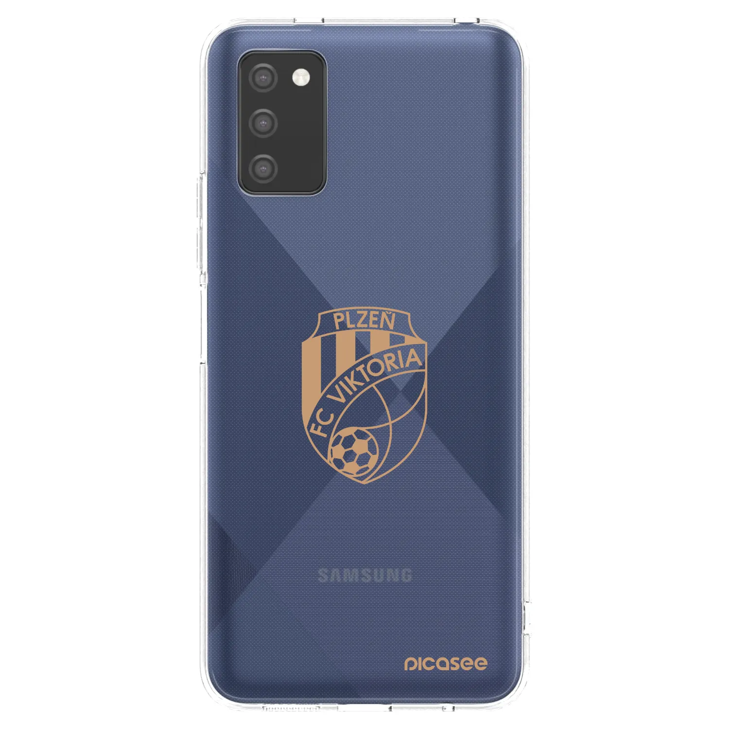 Picasee silikonový průhledný obal pro Samsung Galaxy A03s A037G - FC Viktoria Plzeň I