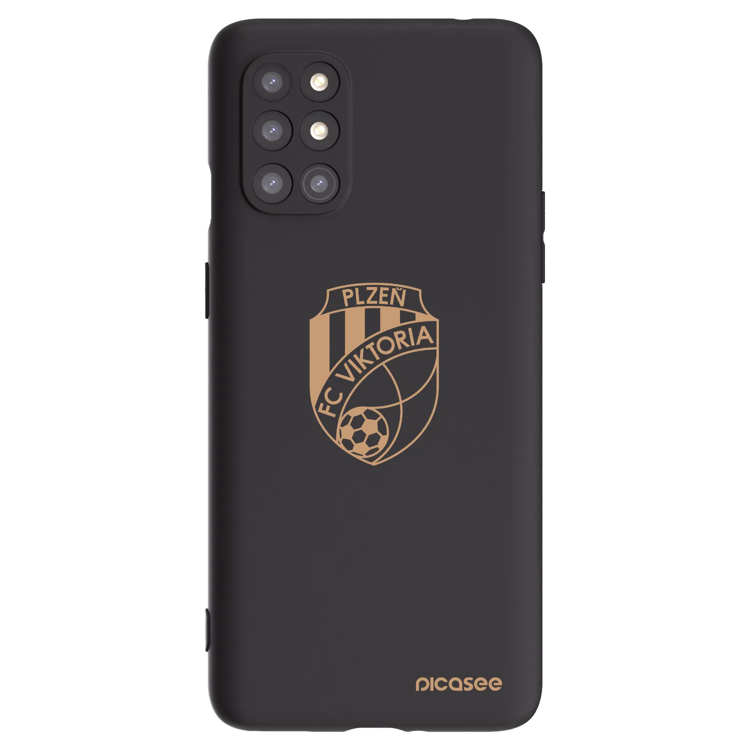 Picasee silikonový černý obal pro OnePlus 8T - FC Viktoria Plzeň I