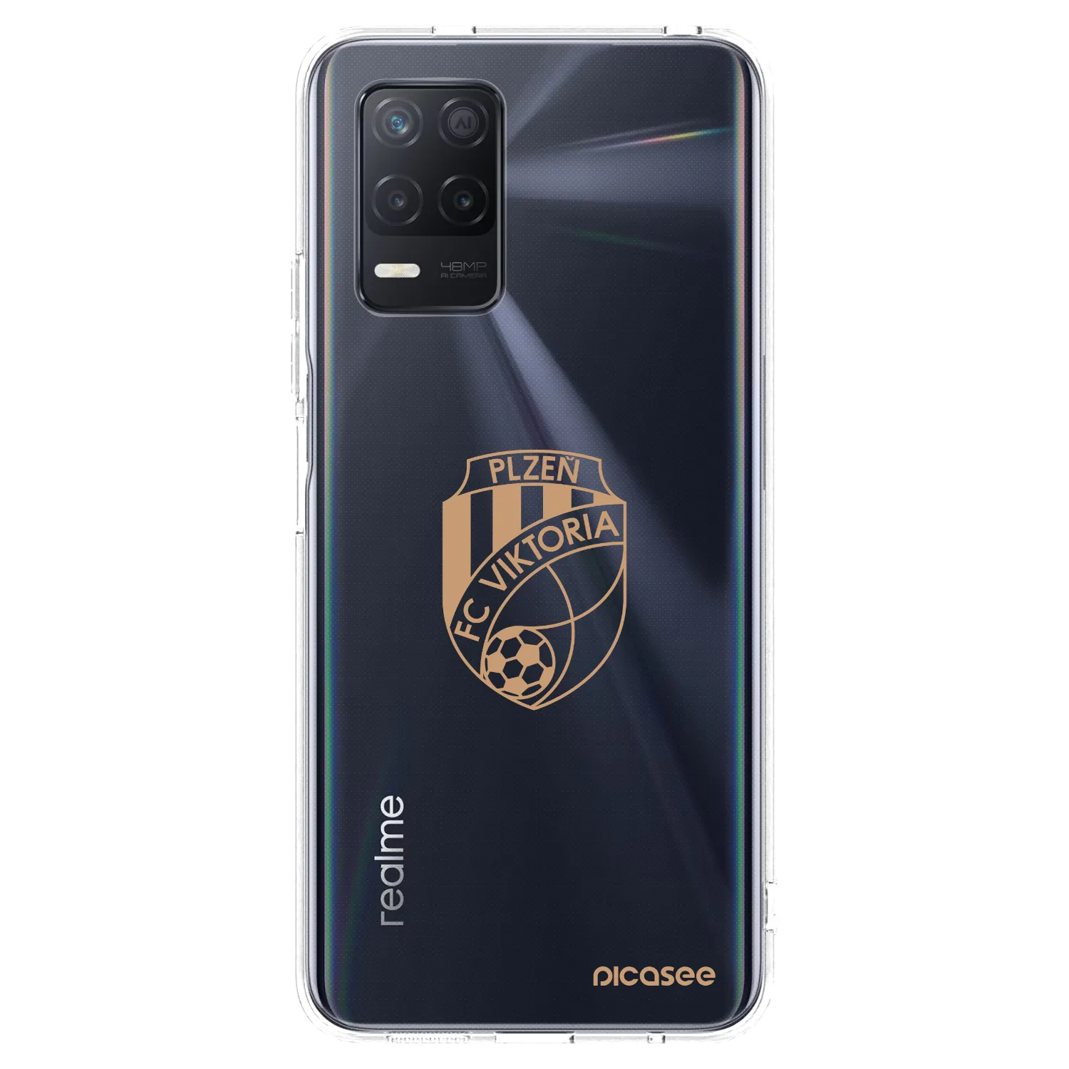 Picasee silikonový průhledný obal pro Realme 8 5G - FC Viktoria Plzeň I