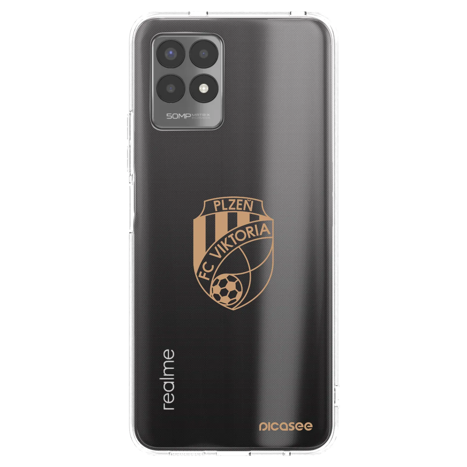 Picasee silikonový průhledný obal pro Realme 8i - FC Viktoria Plzeň I