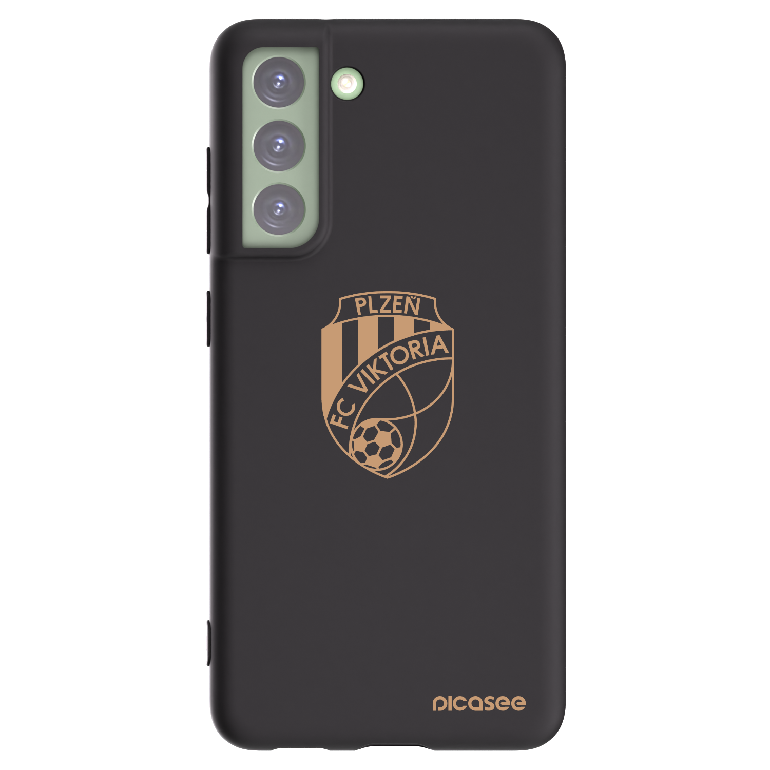 Picasee silikonový černý obal pro Samsung Galaxy S21 FE 5G - FC Viktoria Plzeň I