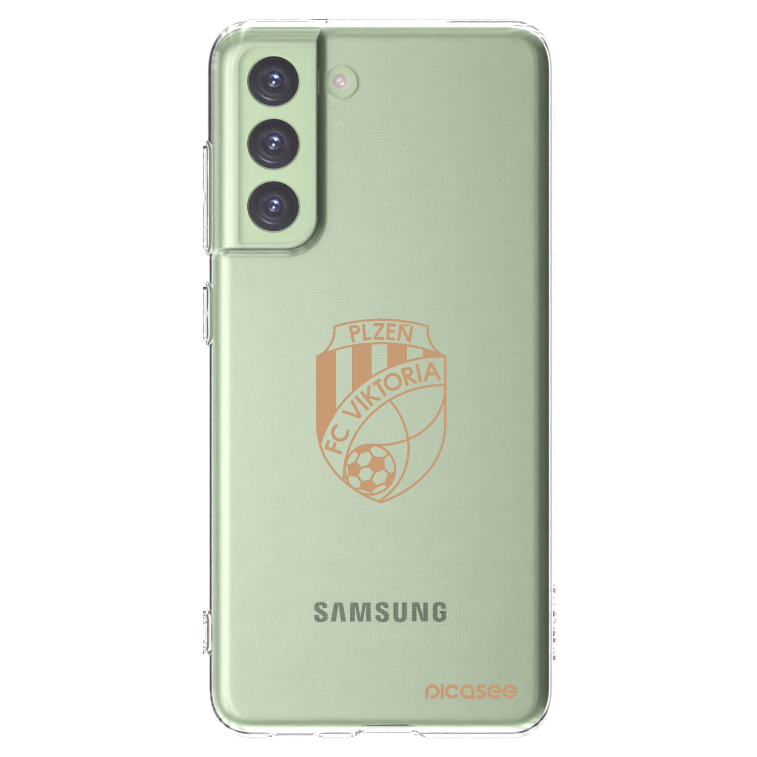 Picasee silikonový průhledný obal pro Samsung Galaxy S21 FE 5G - FC Viktoria Plzeň I