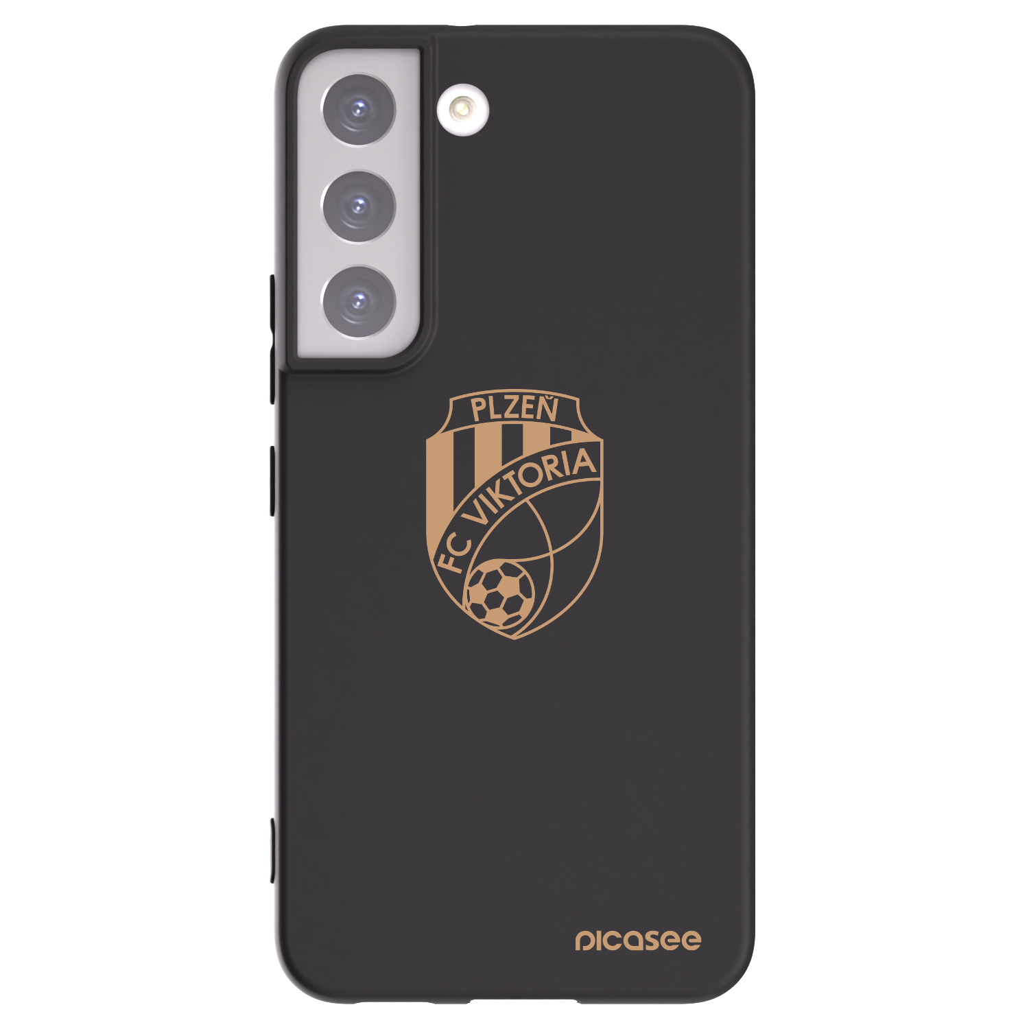 Picasee silikonový černý obal pro Samsung Galaxy S22 5G - FC Viktoria Plzeň I