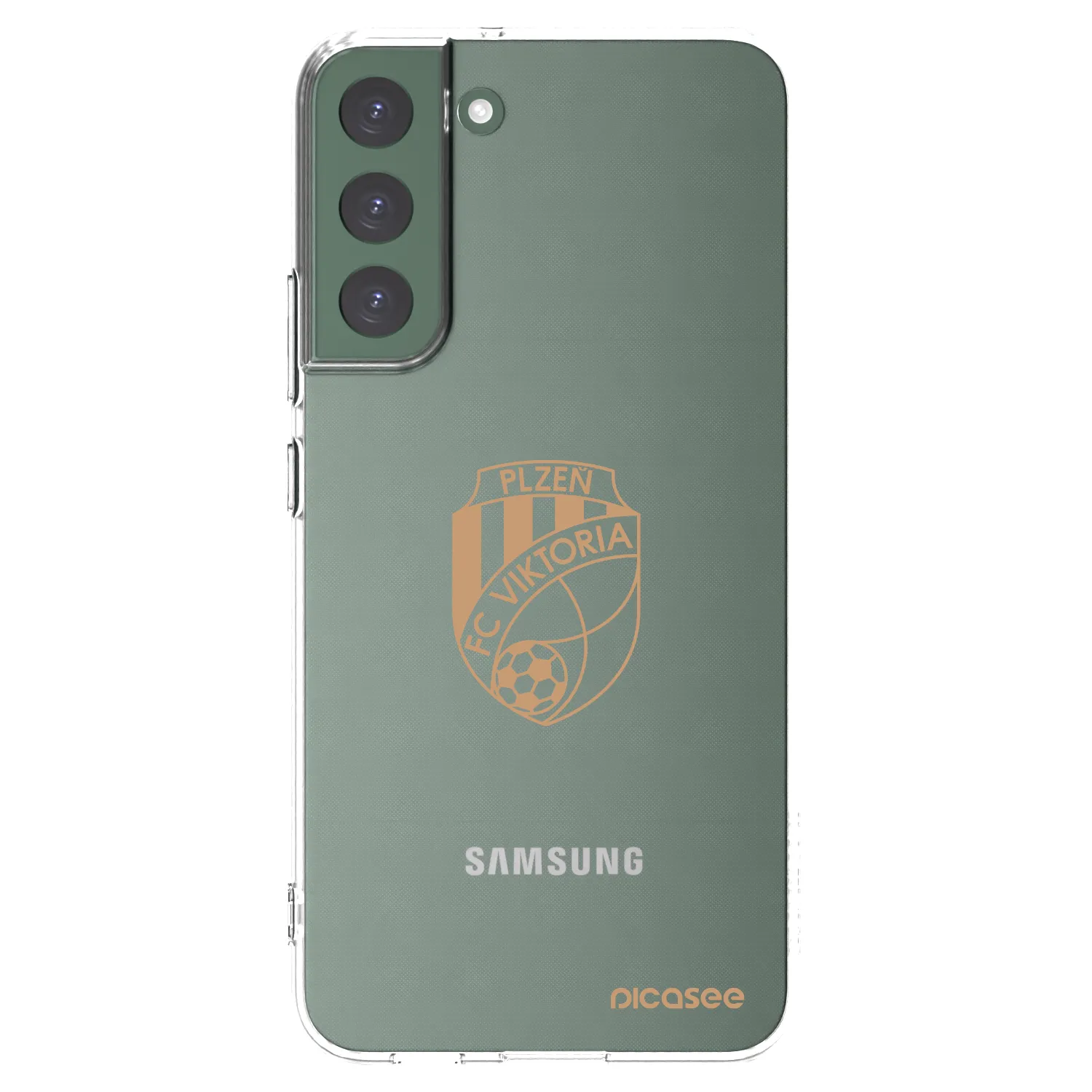 Picasee silikonový průhledný obal pro Samsung Galaxy S22+ 5G - FC Viktoria Plzeň I