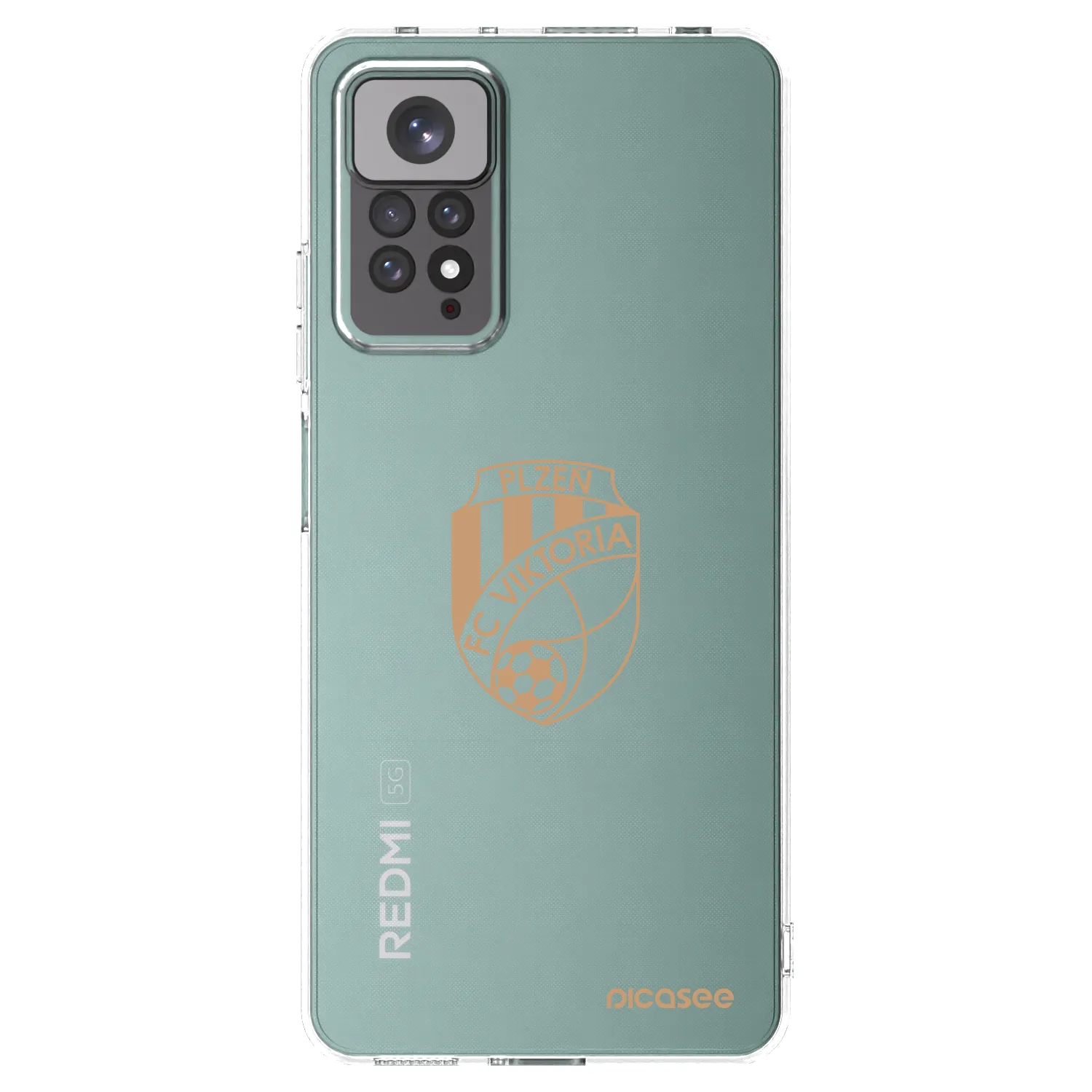 Picasee silikonový průhledný obal pro Xiaomi Redmi Note 11 - FC Viktoria Plzeň I