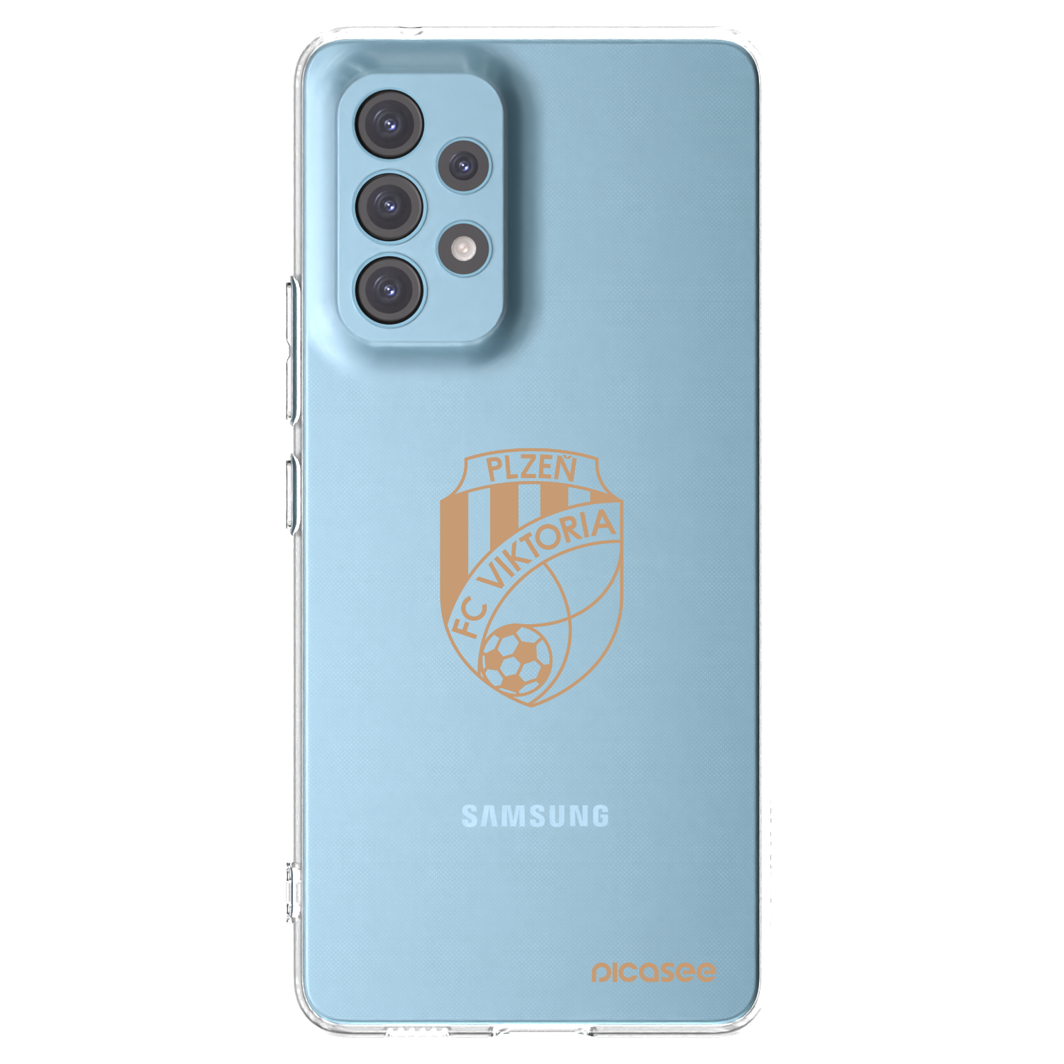 Picasee silikonový průhledný obal pro Samsung Galaxy A53 5G A536 - FC Viktoria Plzeň I