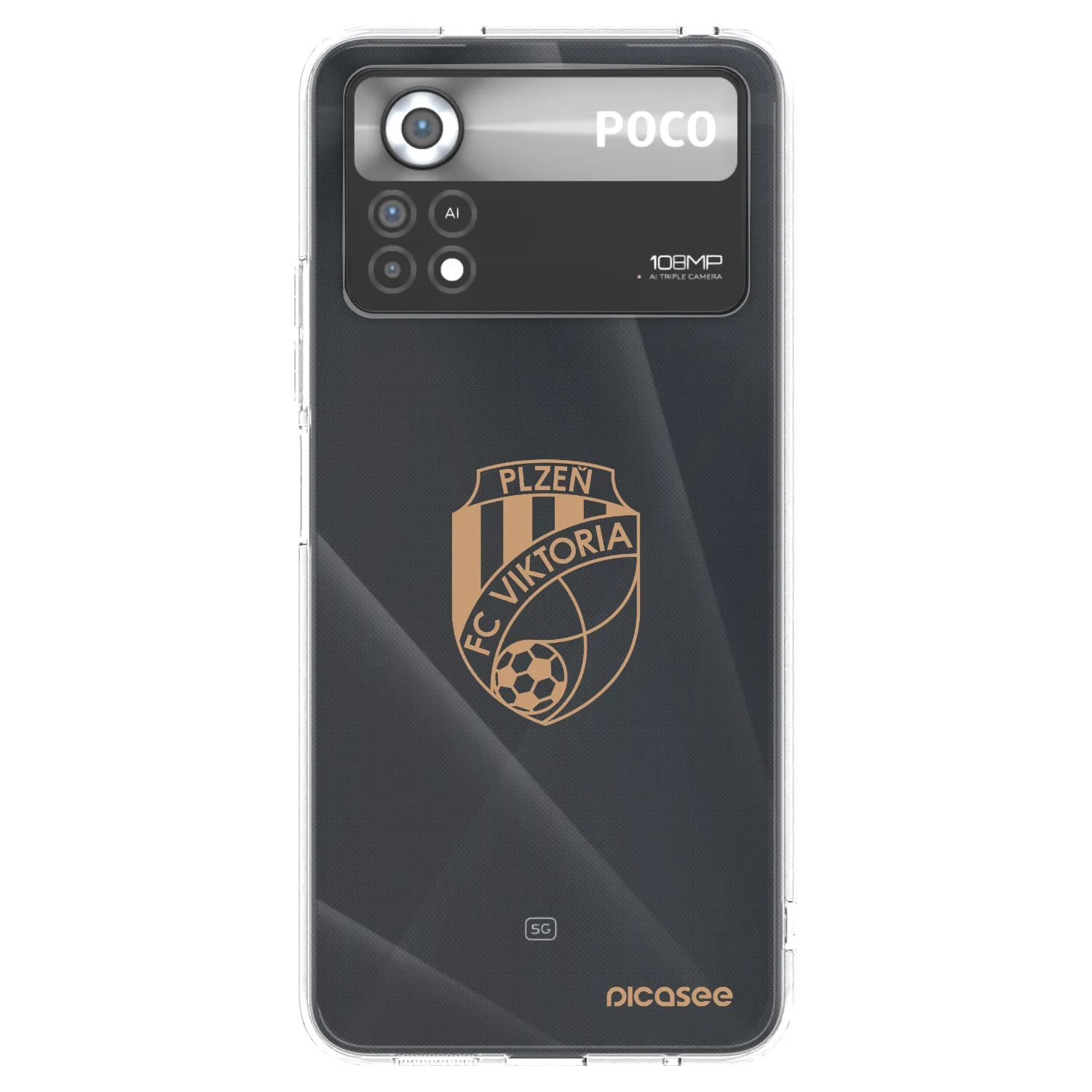 Picasee silikonový průhledný obal pro Xiaomi Poco X4 Pro 5G - FC Viktoria Plzeň I