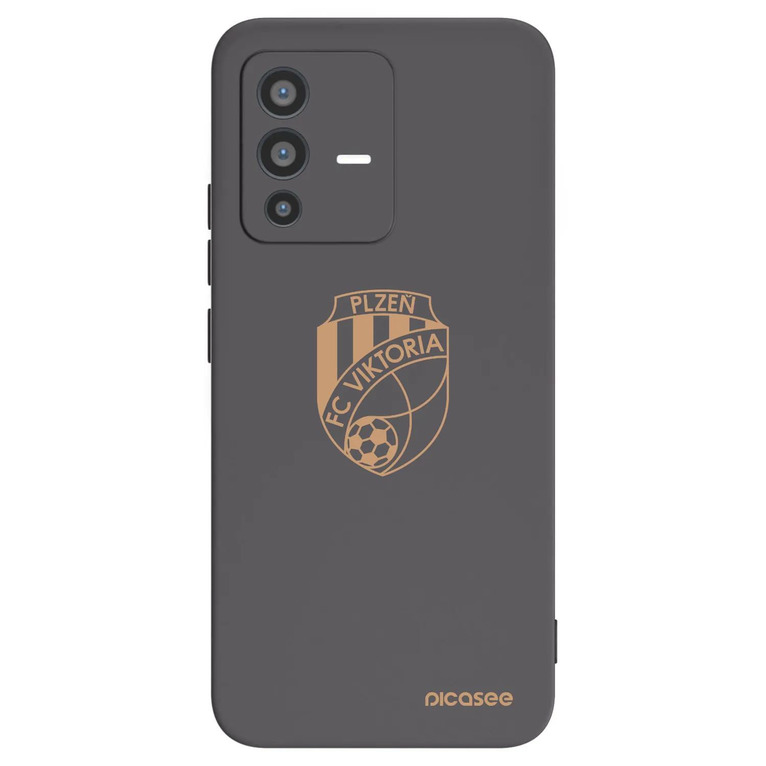 Picasee silikonový černý obal pro Vivo V23 5G - FC Viktoria Plzeň I