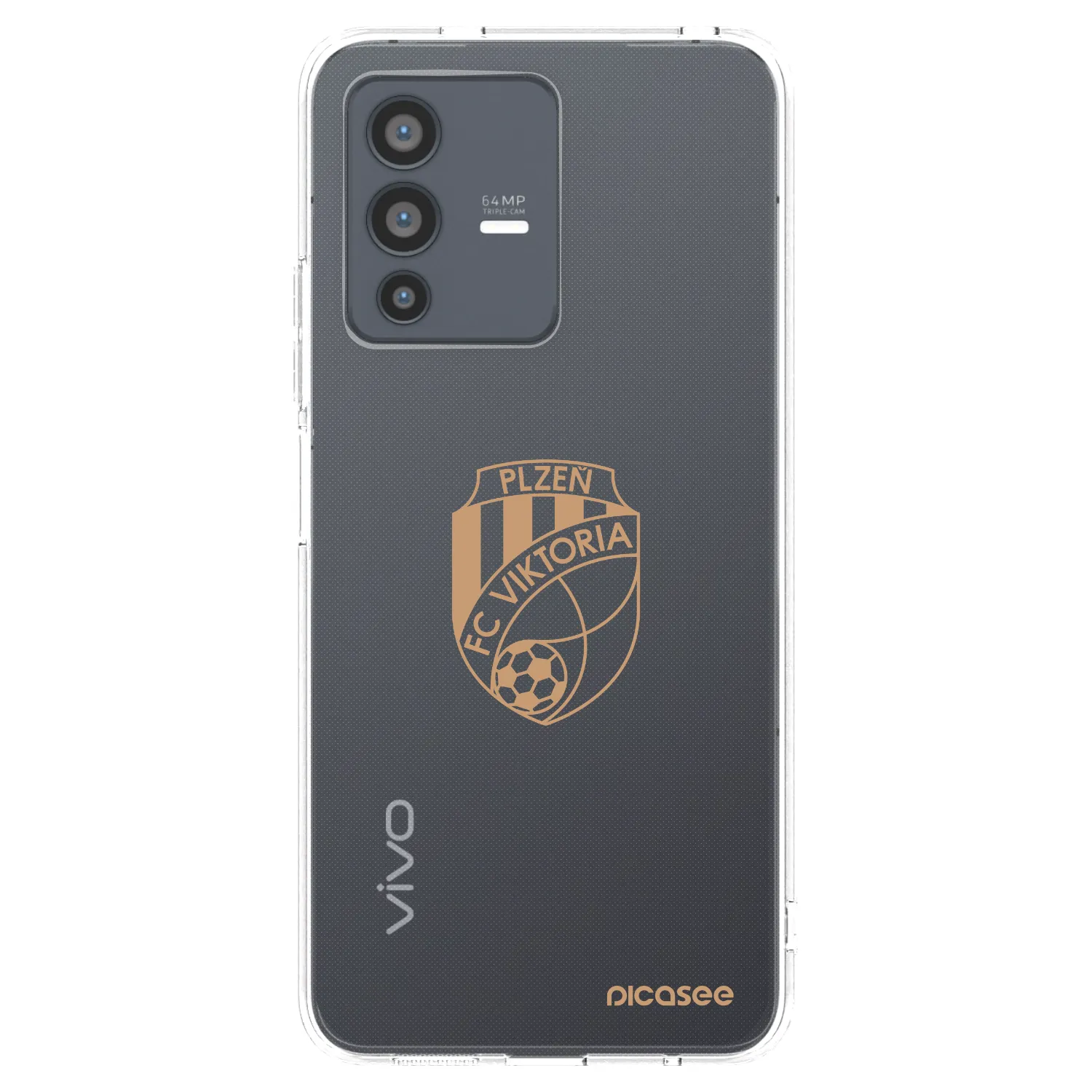 Picasee silikonový průhledný obal pro Vivo V23 5G - FC Viktoria Plzeň I
