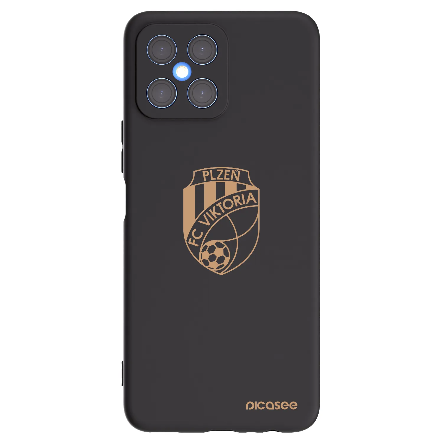 Picasee silikonový černý obal pro Honor X8 4G - FC Viktoria Plzeň I