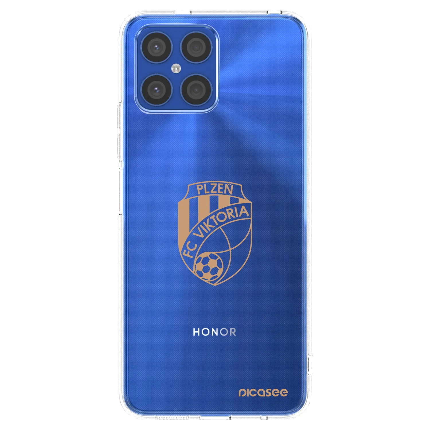 Picasee silikonový průhledný obal pro Honor X8 4G - FC Viktoria Plzeň I