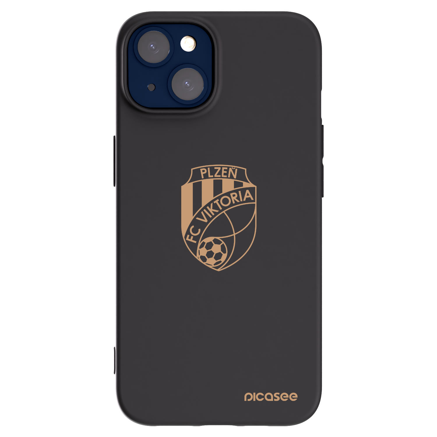 Picasee silikonový černý obal pro Apple iPhone 14 - FC Viktoria Plzeň I
